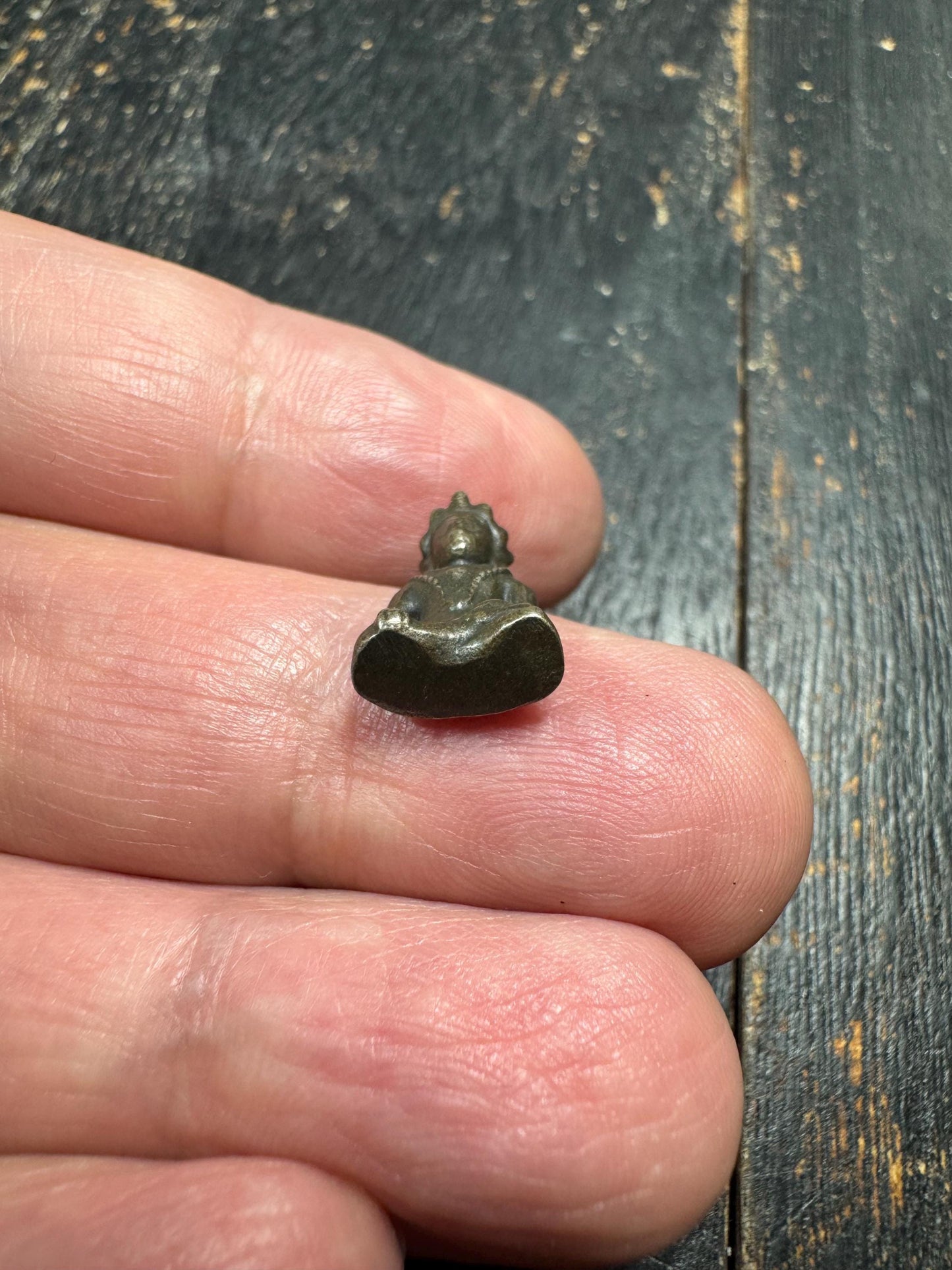 Mini Tibetan Thogchag Buddha Pendant Brass – Portable Protection Amulet – Himalayan Travel Talisman