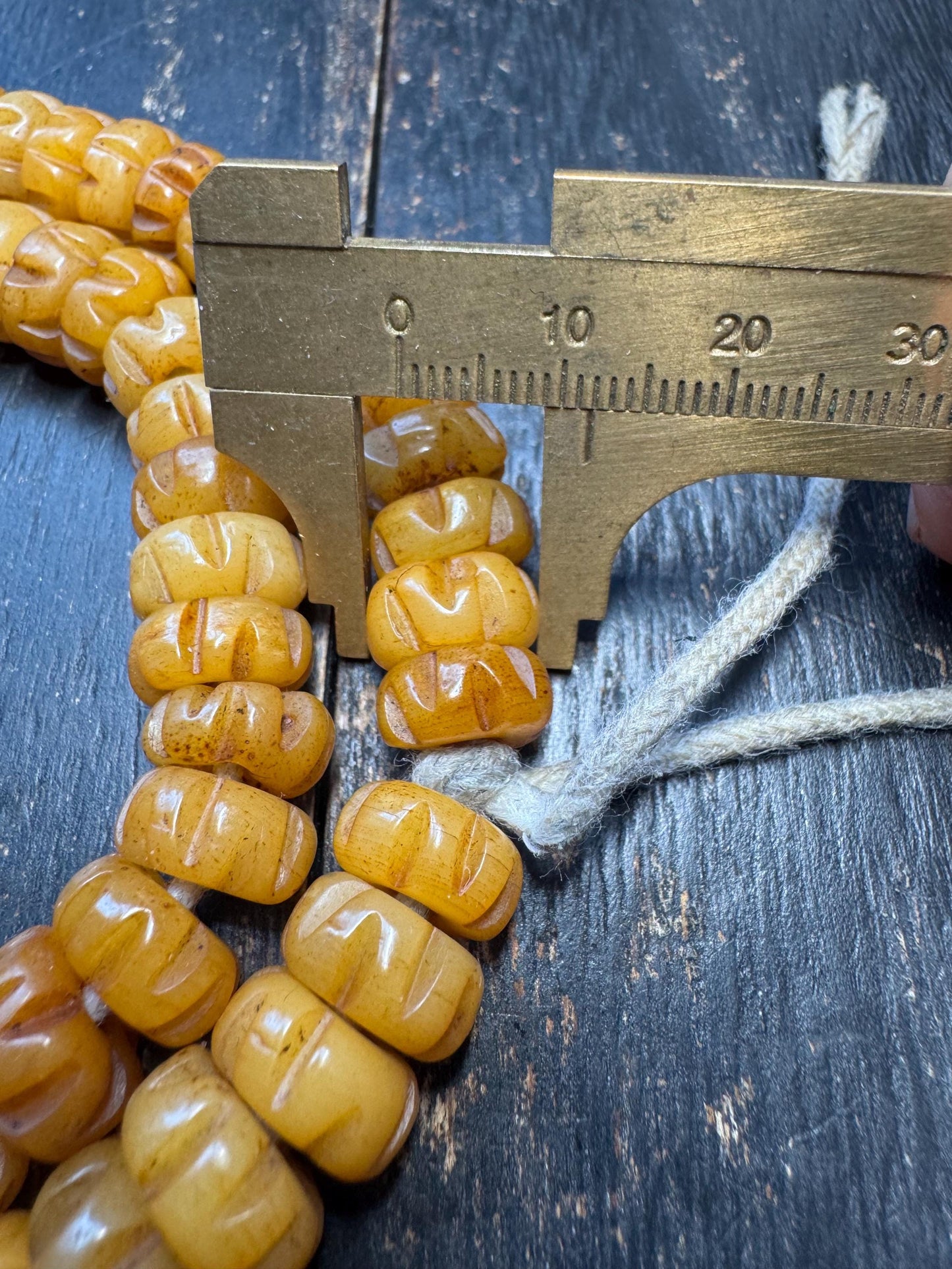108 Bead Yak Bone Lotus Carved Mala | 12mm Tibetan Yak Bone Prayer Beads | 24” Handmade Buddhist Meditation Mala Necklace