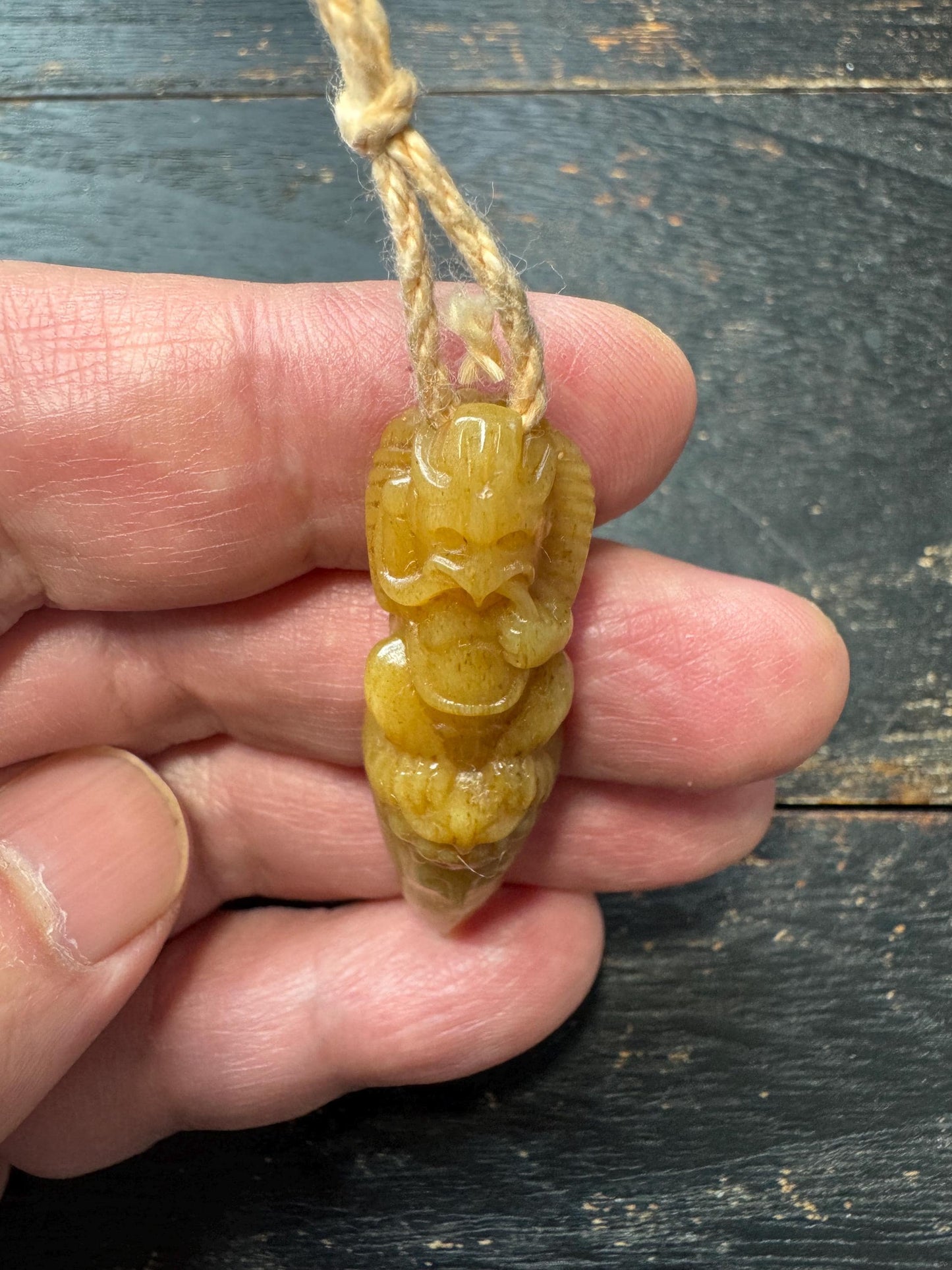 Hand Carved Yak Bone Garuda Pendant | Tibetan Eagle Protector Amulet | Himalayan Bone Talisman Necklace | Buddhist Protection Charm