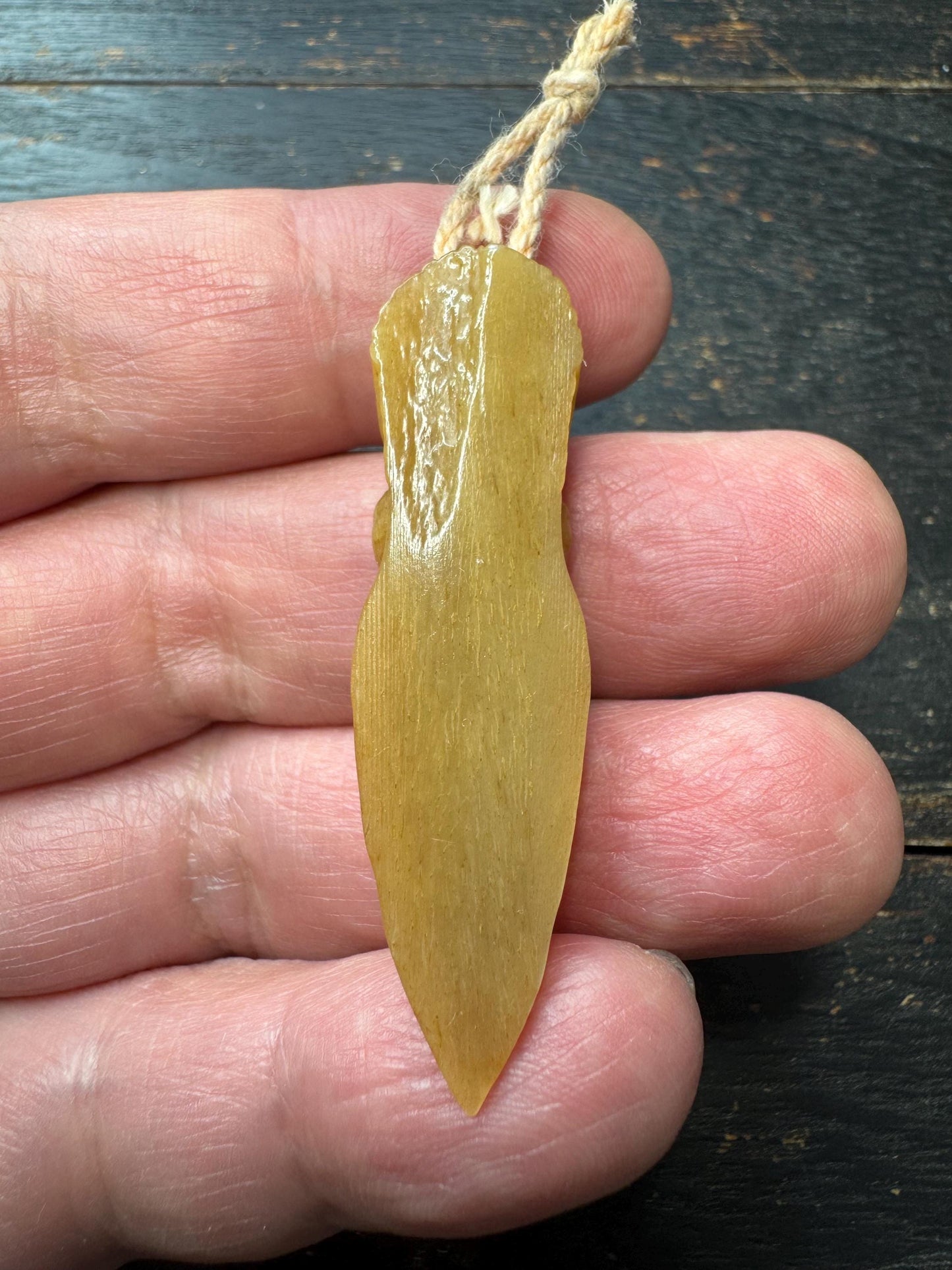 Hand Carved Yak Bone Garuda Pendant | Tibetan Eagle Protector Amulet | Himalayan Bone Talisman Necklace | Buddhist Protection Charm