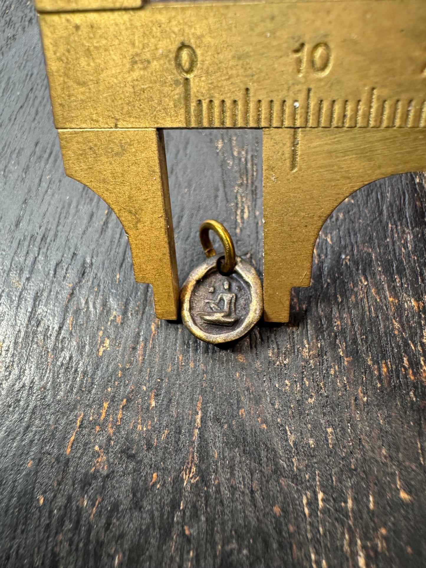 Mini Buddha Brass Pendant | Tiny Tibetan Buddhist Amulet Charm | Small Meditation Buddha Charm | Spiritual Mala Pendant