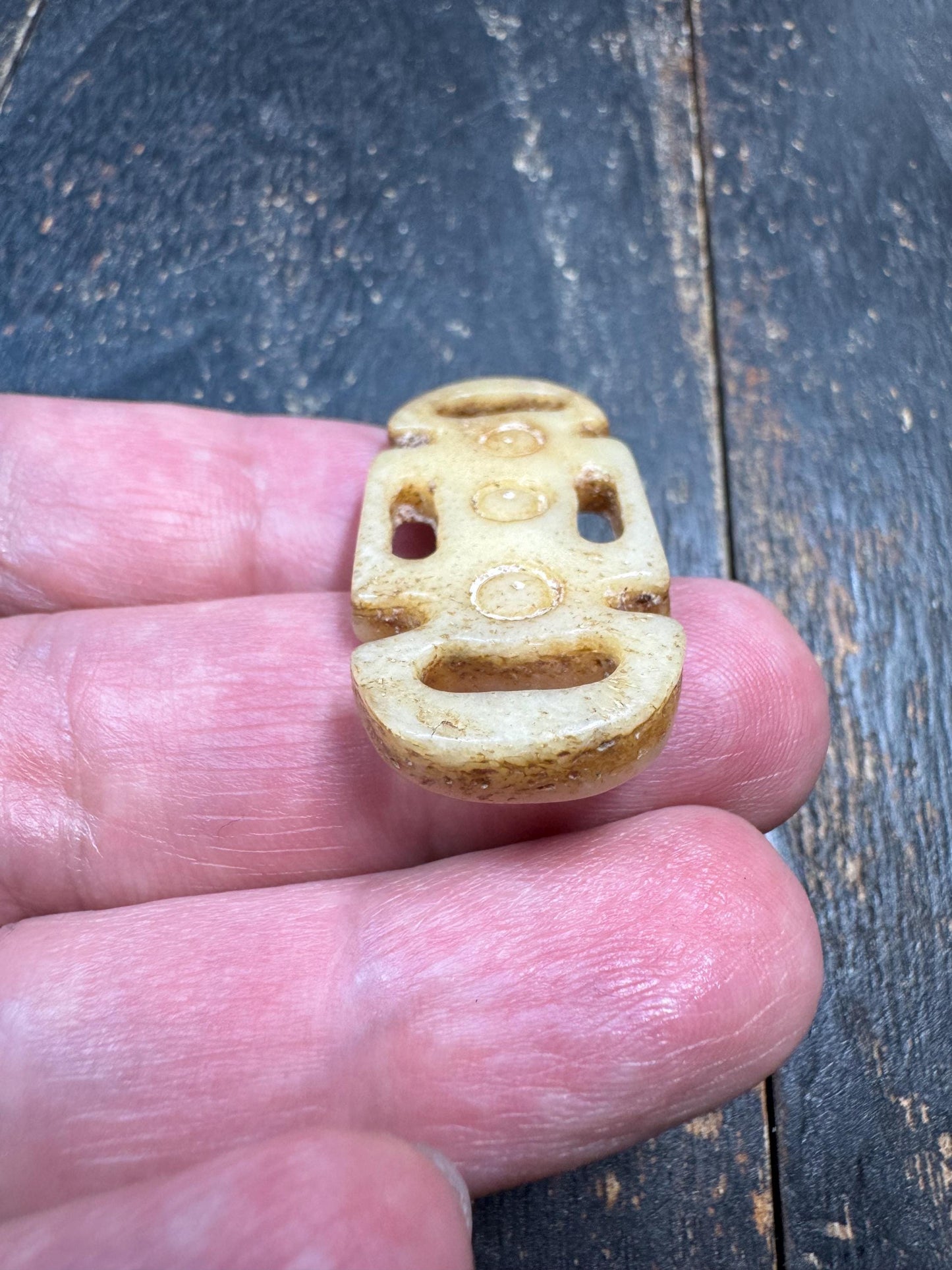 Hand Carved Yak Bone Amulet Pendant – Tibetan Inspired Tribal Talisman – Himalayan Spiritual Protection Charm – Rustic Bone Jewelry
