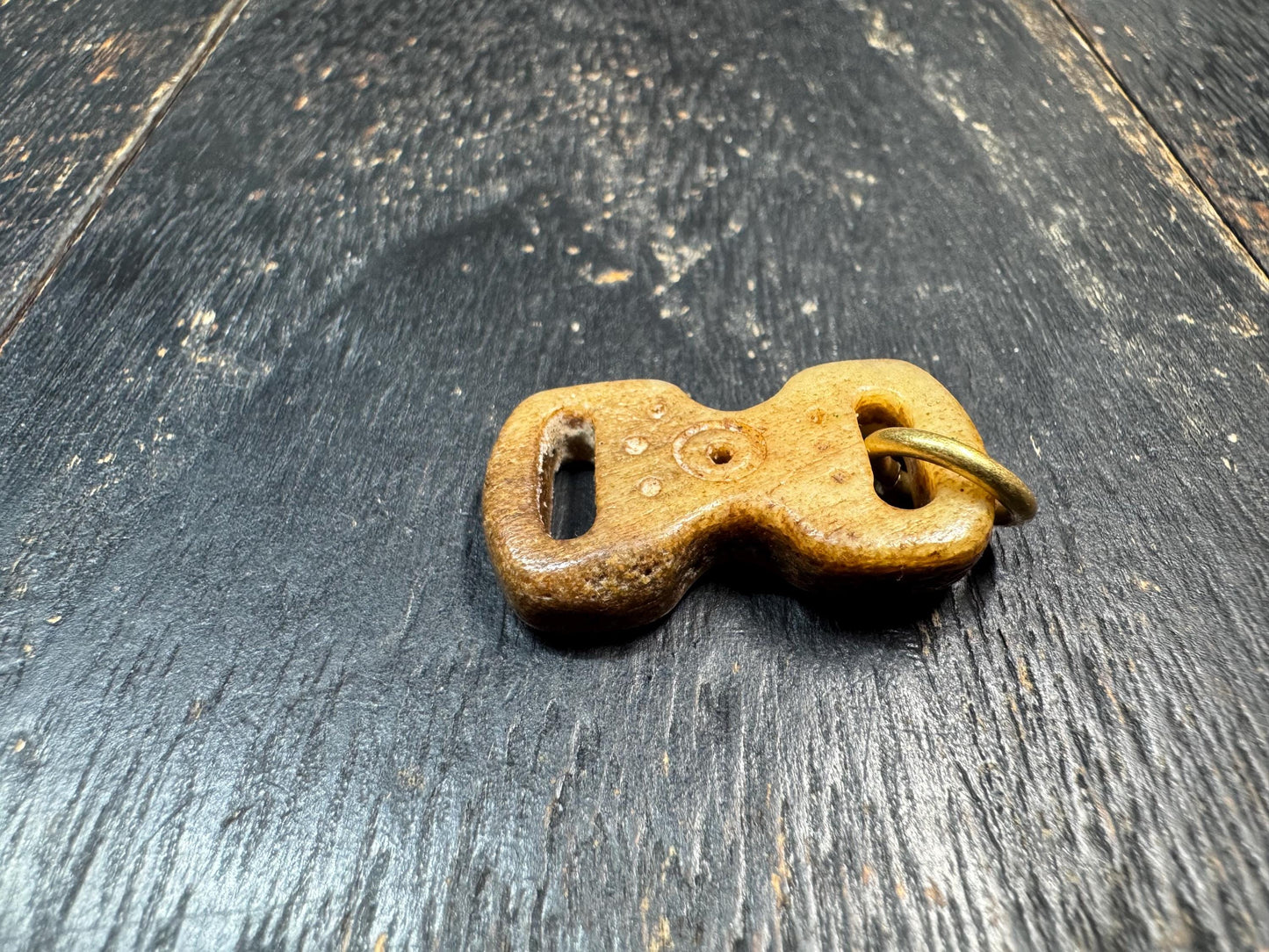 Hand Carved Yak Bone Amulet Pendant – Himalayan Tribal Talisman – Tibetan Inspired Protective Charm – Rustic Bone Jewelry