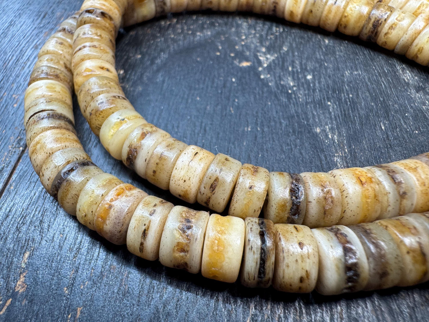 Handmade Tibetan Yak Bone Mala: 108 Buddhist Prayer Beads