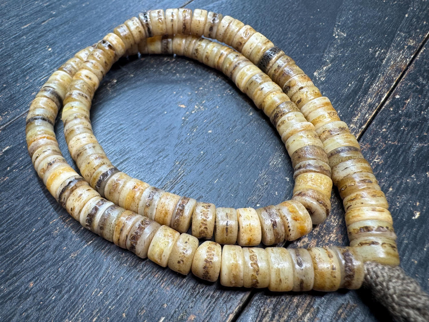 Handmade Tibetan Yak Bone Mala: 108 Buddhist Prayer Beads
