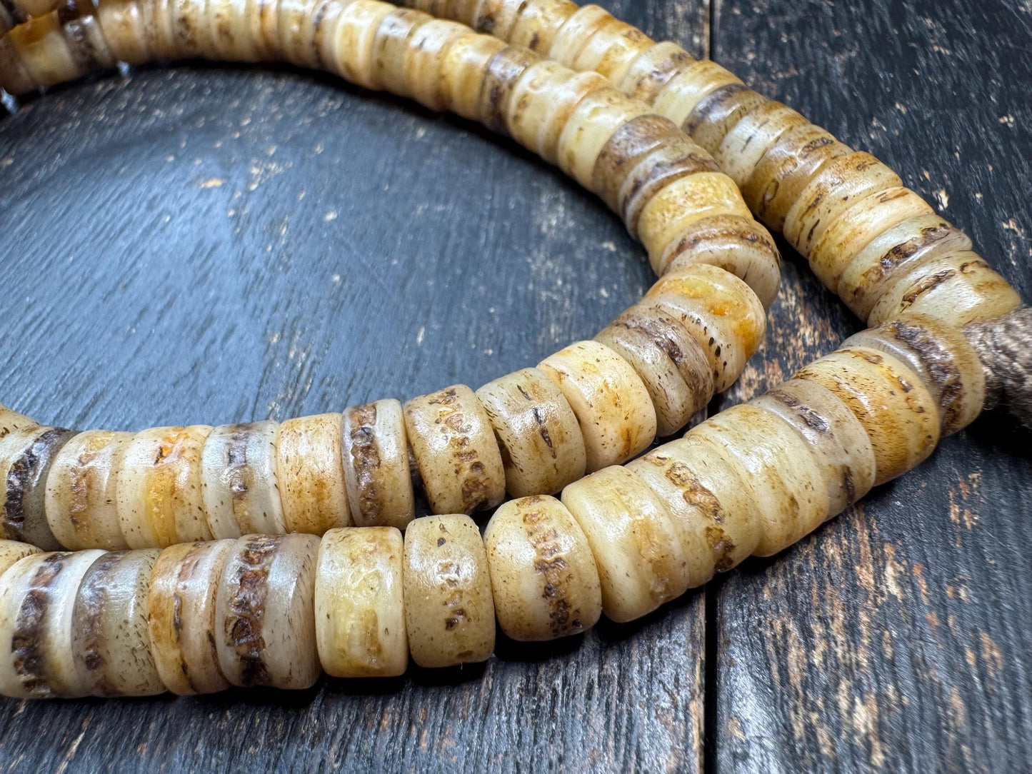 Handmade Tibetan Yak Bone Mala: 108 Buddhist Prayer Beads