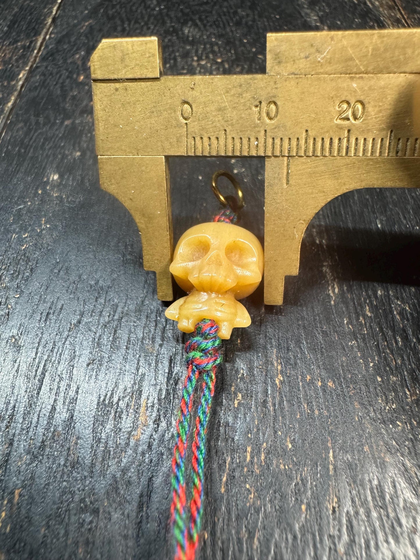 Hand Carved Yak Bone Citipati Skull Pendant, Tibetan Charnel Ground Skeleton Amulet, Himalayan Mala Charm or Pendant