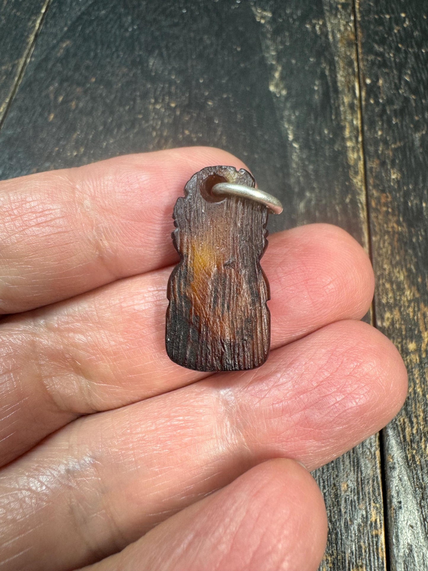 Hand Carved Yak Bone Citipati Skull Pendant, Tibetan Skeleton Mask Charm, Himalayan Charnel Ground Amulet