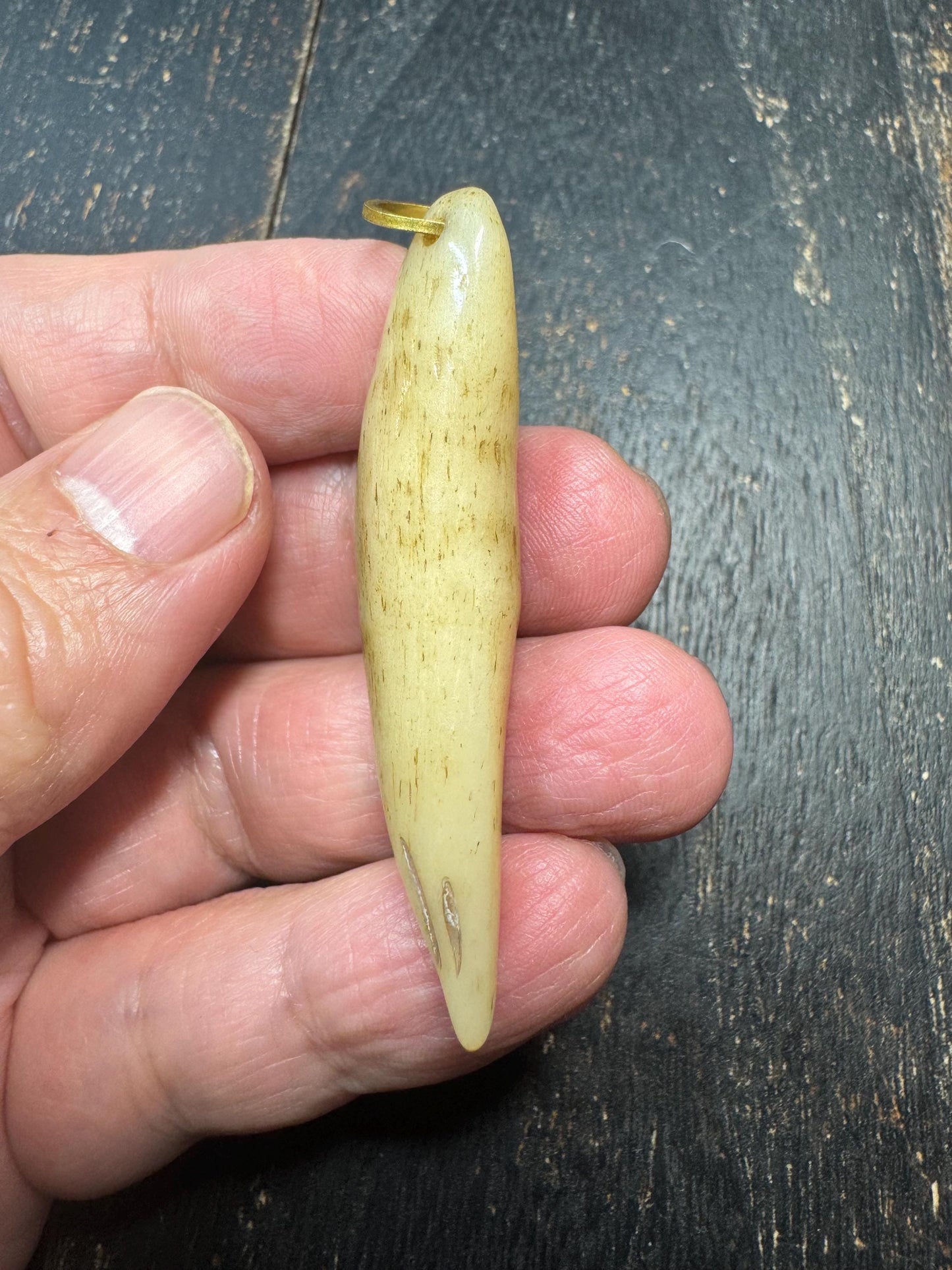 Yak Bone Tooth Pendant – Tibetan Style Talisman Charm, Tribal Fang Amulet, Himalayan Spiritual Necklace Pendant