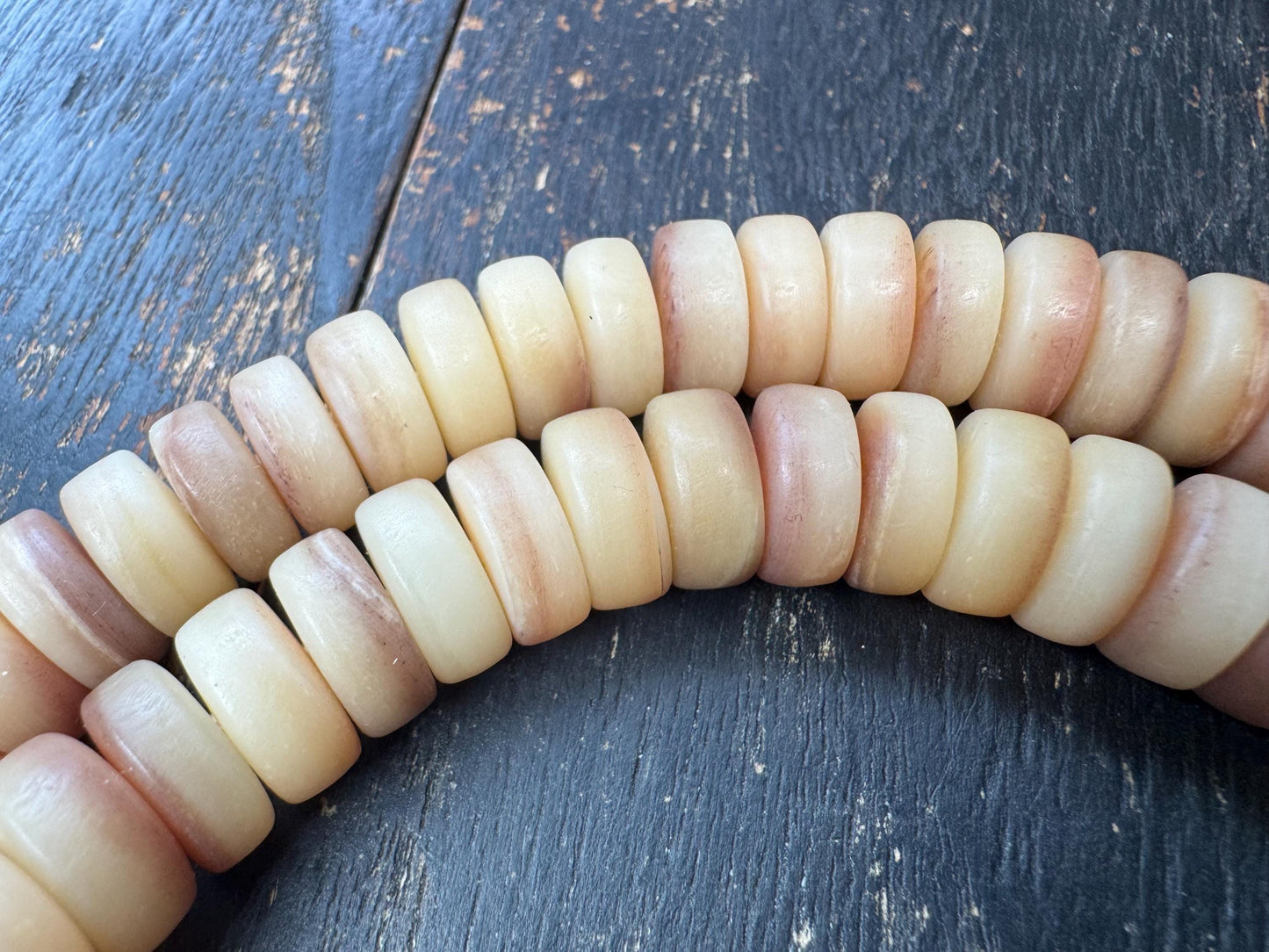 Camel Bone Mala 108 Beads – 12mm Natural Bone Prayer Necklace – 22” Meditation Mala – Neutral Tone Yoga Jewelry