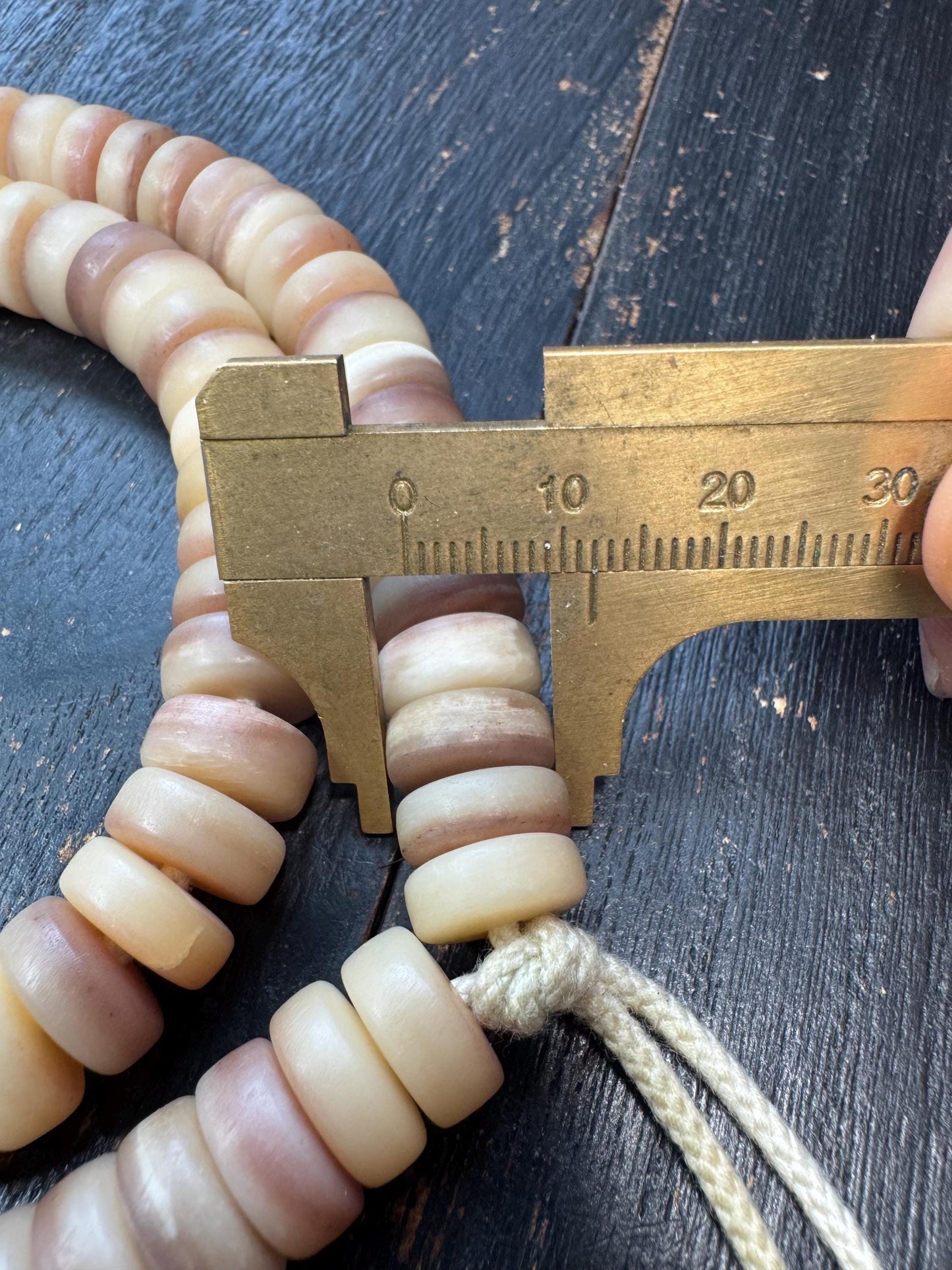 Camel Bone Mala 108 Beads – 12mm Natural Bone Prayer Necklace – 22” Meditation Mala – Neutral Tone Yoga Jewelry
