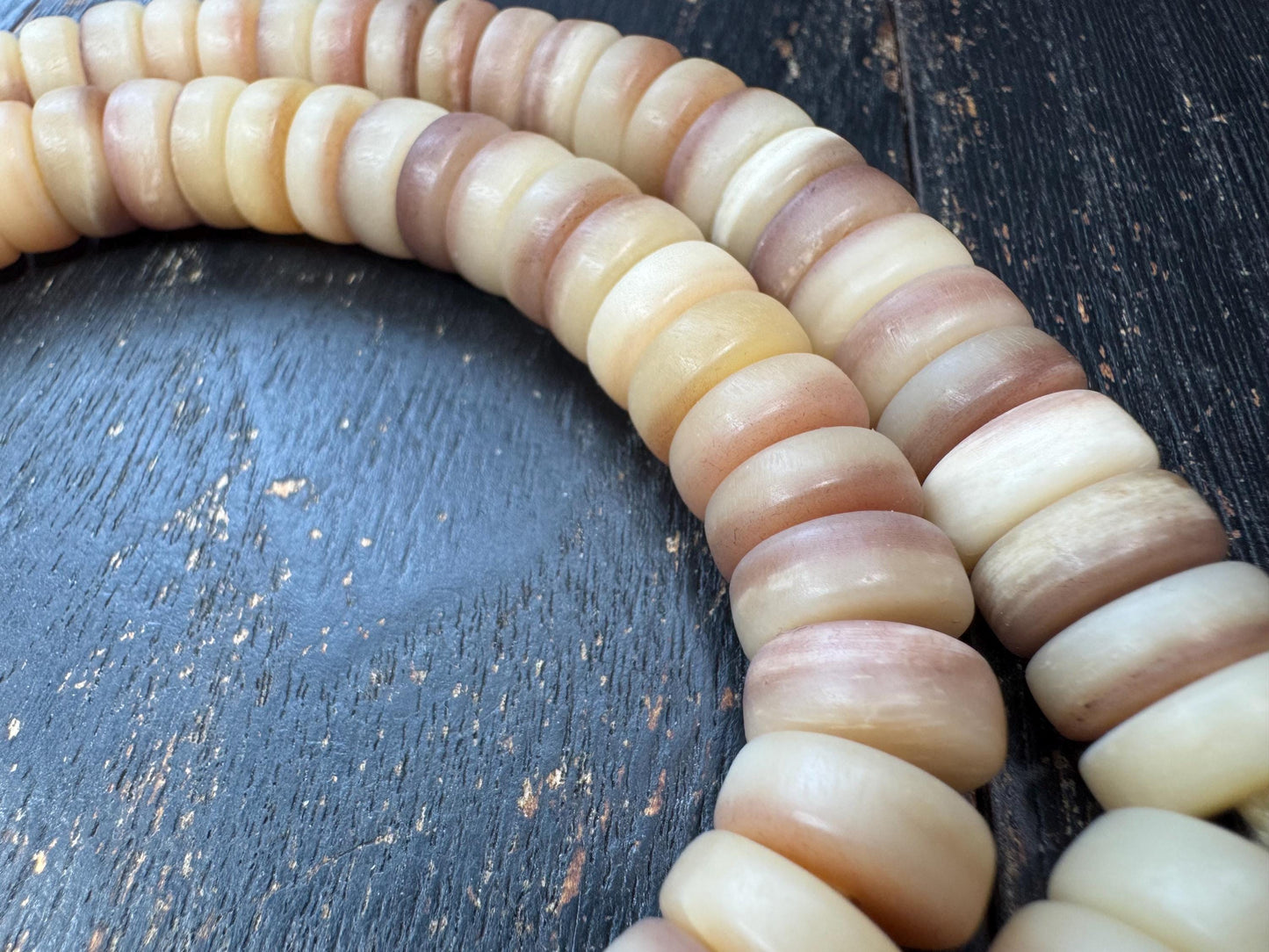 Camel Bone Mala 108 Beads – 12mm Natural Bone Prayer Necklace – 22” Meditation Mala – Neutral Tone Yoga Jewelry