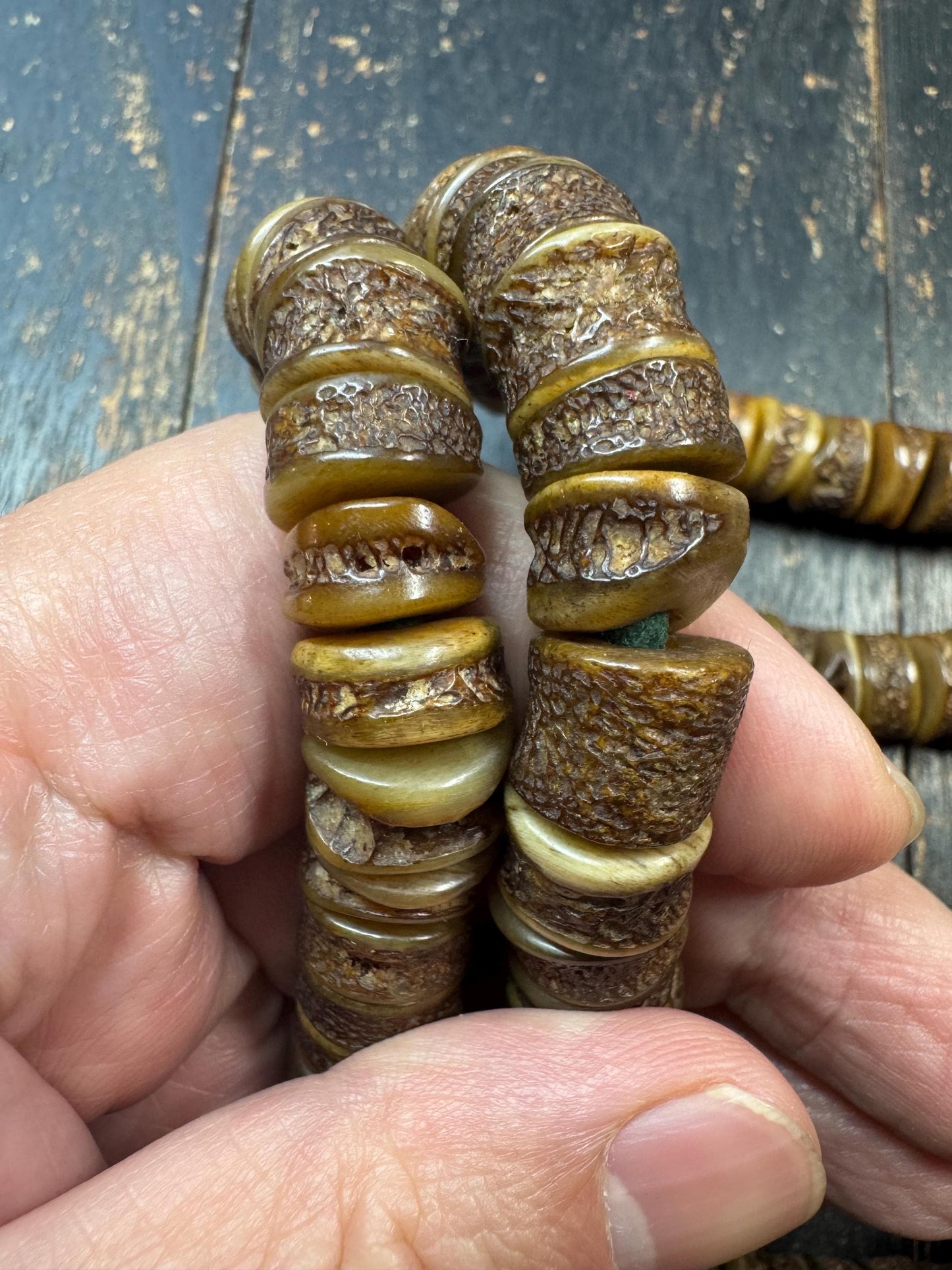 12.5mm 108 Ethical Yak Bone Mala Beads | Natural Tibetan Prayer Necklace | Handmade Buddhist Meditation Beads