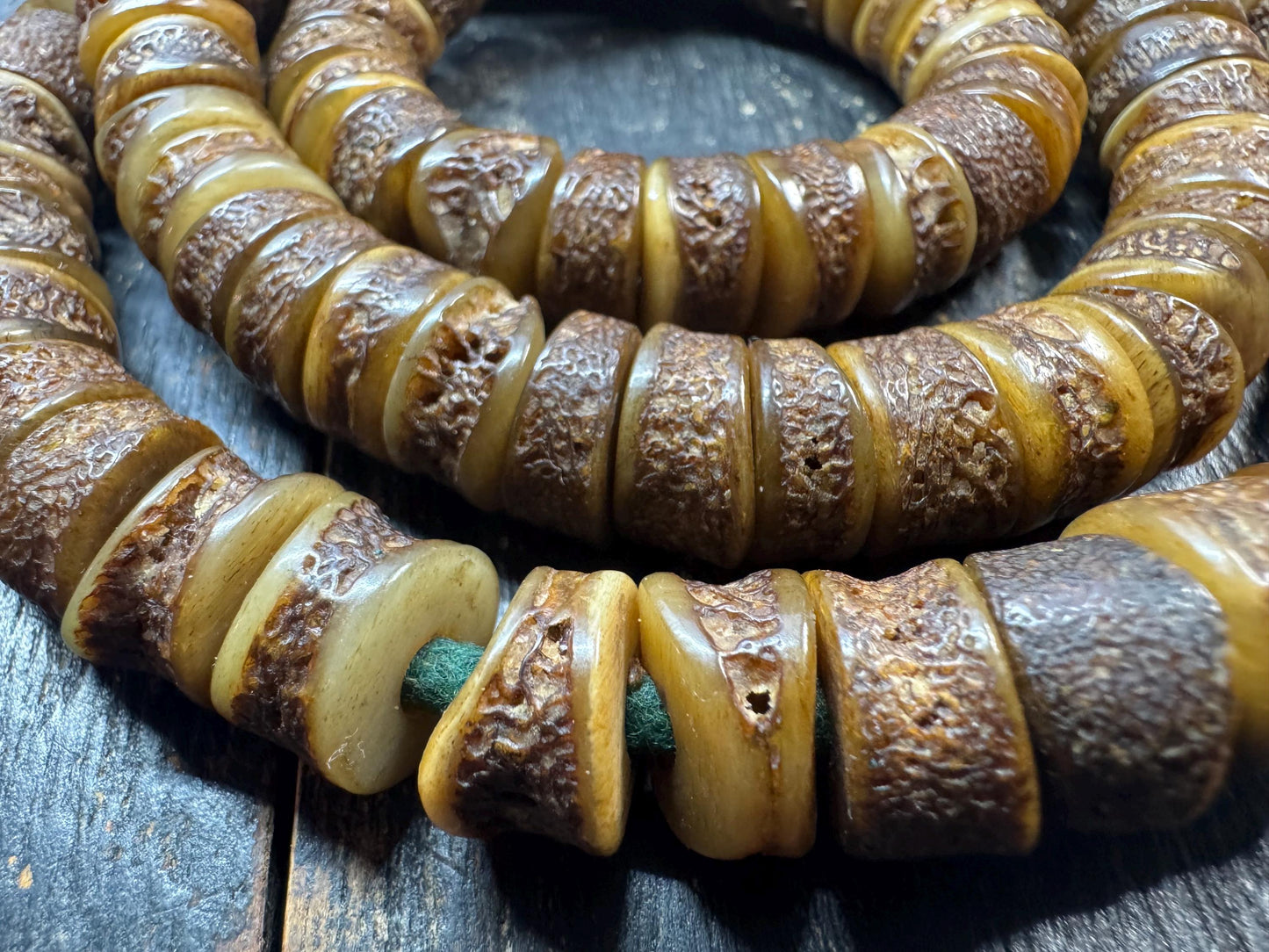 12.5mm 108 Ethical Yak Bone Mala Beads | Natural Tibetan Prayer Necklace | Handmade Buddhist Meditation Beads