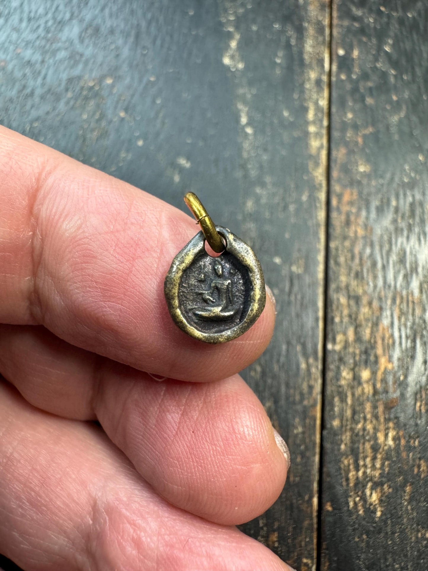 Mini Buddha Brass Pendant | Tiny Tibetan Buddhist Amulet Charm | Small Meditation Buddha Charm | Spiritual Mala Pendant