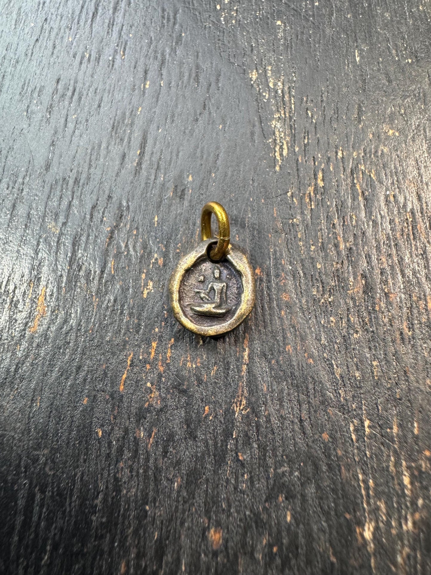 Mini Buddha Brass Pendant | Tiny Tibetan Buddhist Amulet Charm | Small Meditation Buddha Charm | Spiritual Mala Pendant