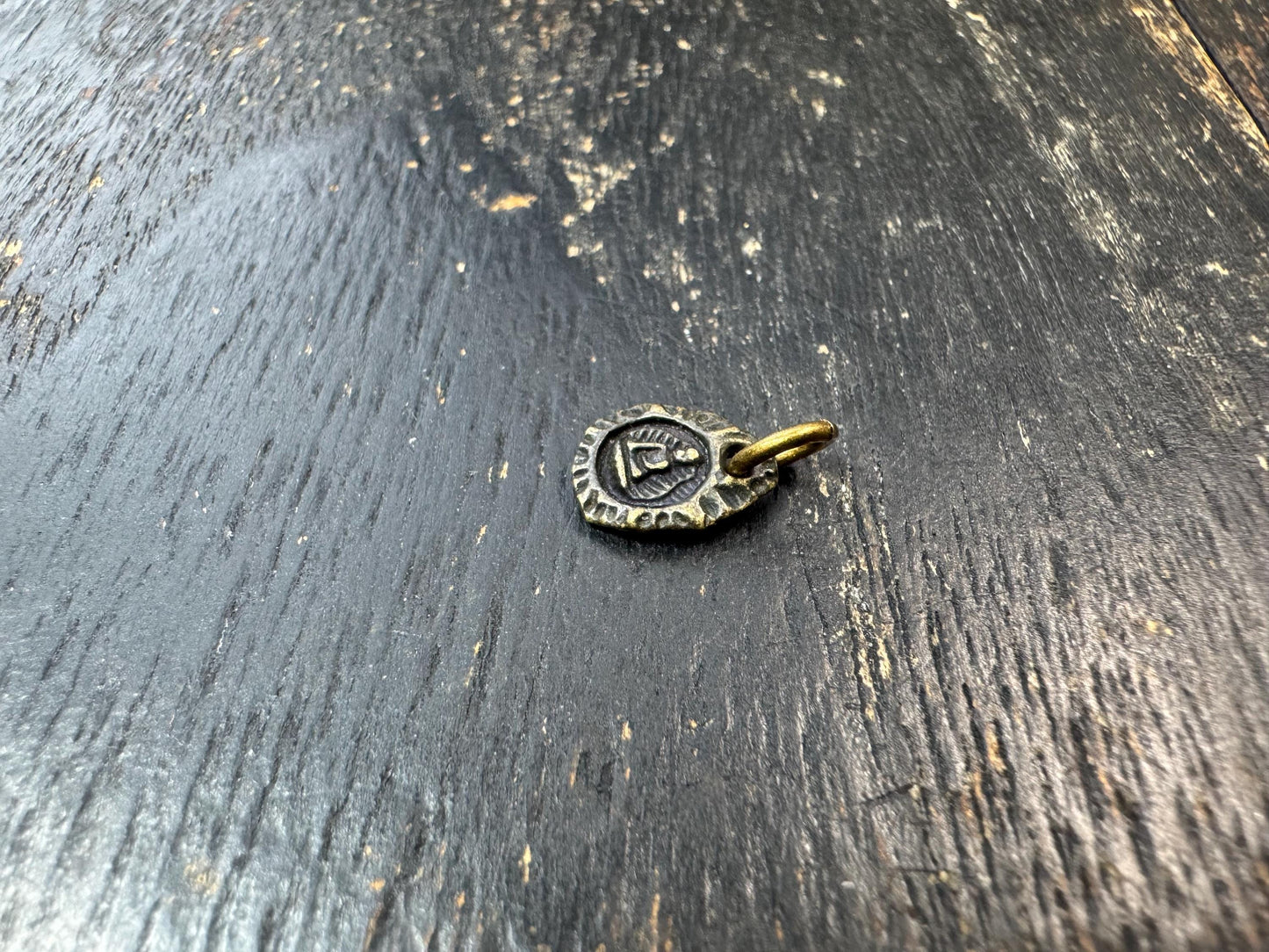 Mini Buddha Brass Pendant | Tiny Tibetan Buddhist Amulet Charm | Buddha & Tibetan Symbol Pendant | Small Mala Charm