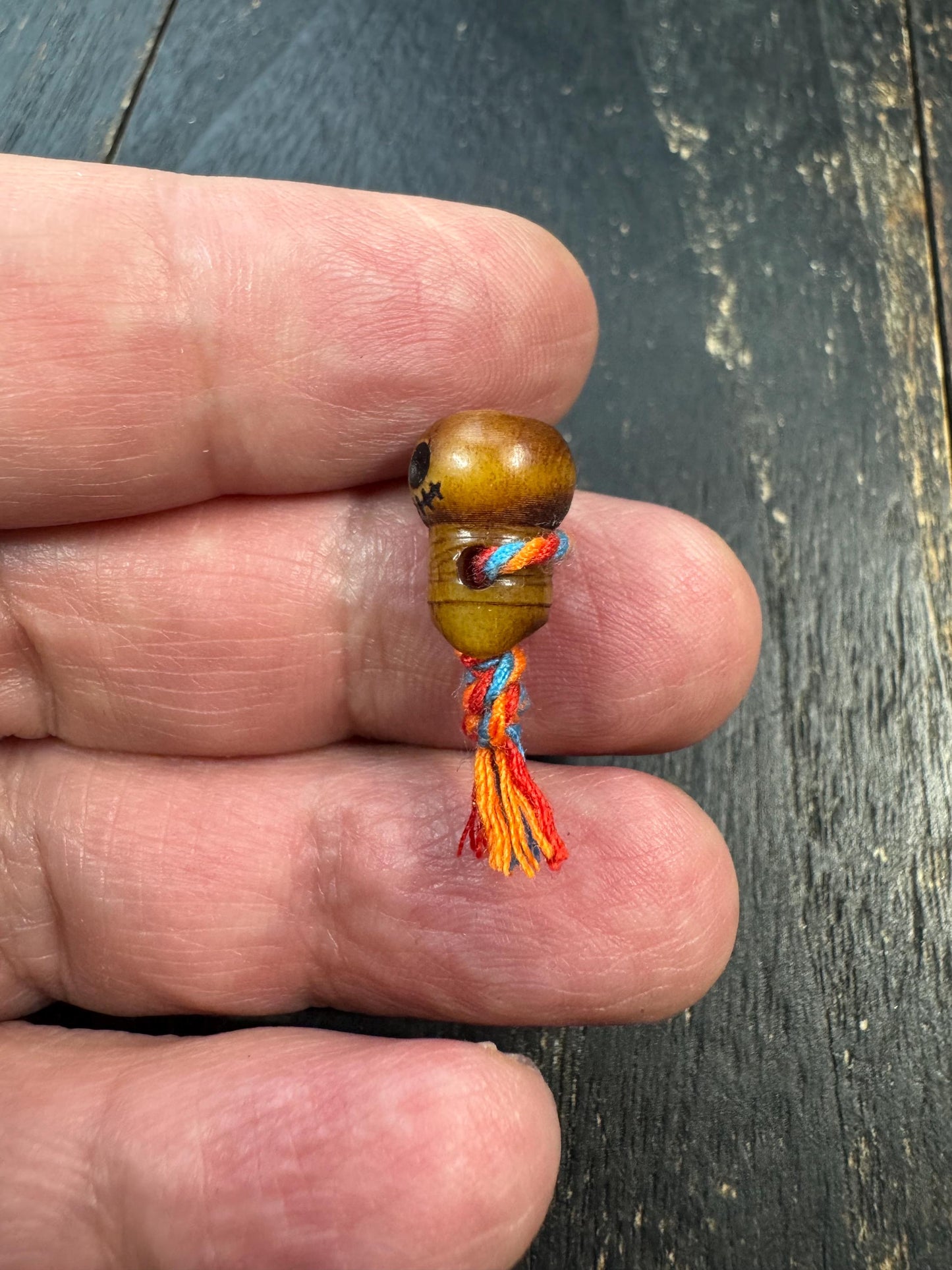 Hand Carved Yak Bone Skull Guru Bead | Tibetan Chitipati Style Mala Bead | Kapala Skeleton Bead | Buddhist Prayer Mala Guru Bead