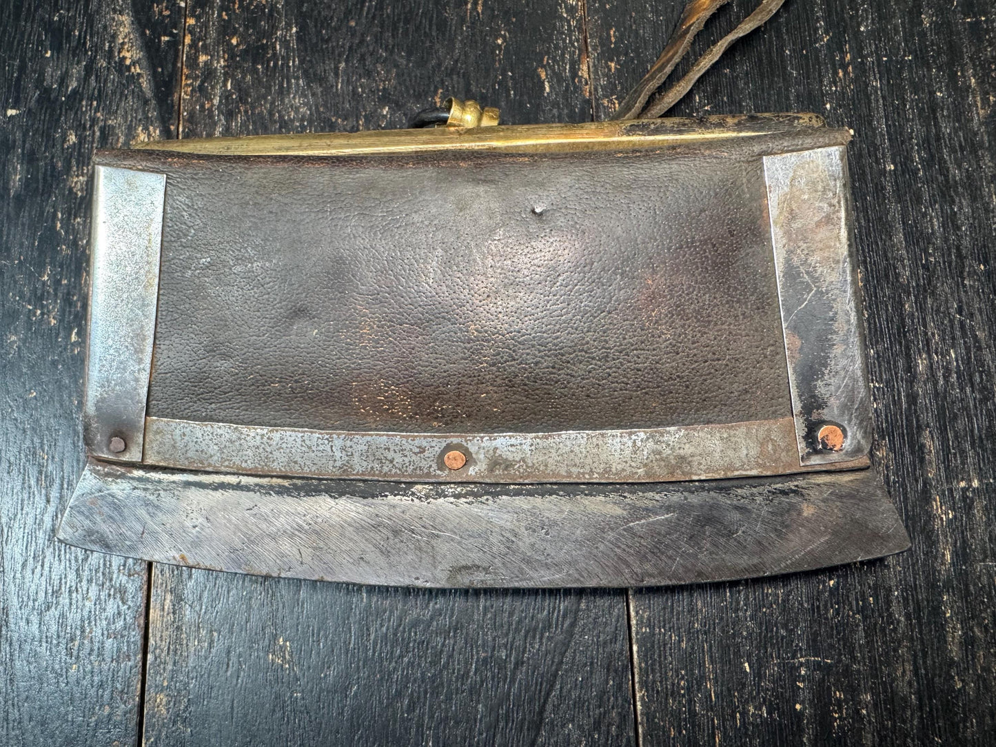Antique Tibetan Mechag Flint Striker Pouch – Himalayan Chuckmuck Fire Starter Purse with Coral & Turquoise, Leather and Steel