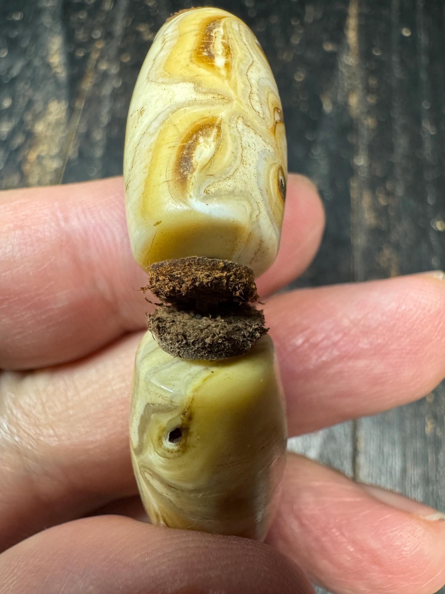 Camel Tooth Bead Bracelet – Handcrafted Natural Camel Tooth Bracelet – Tibetan Style Tribal Jewelry – Rustic Organic Wrist Mala