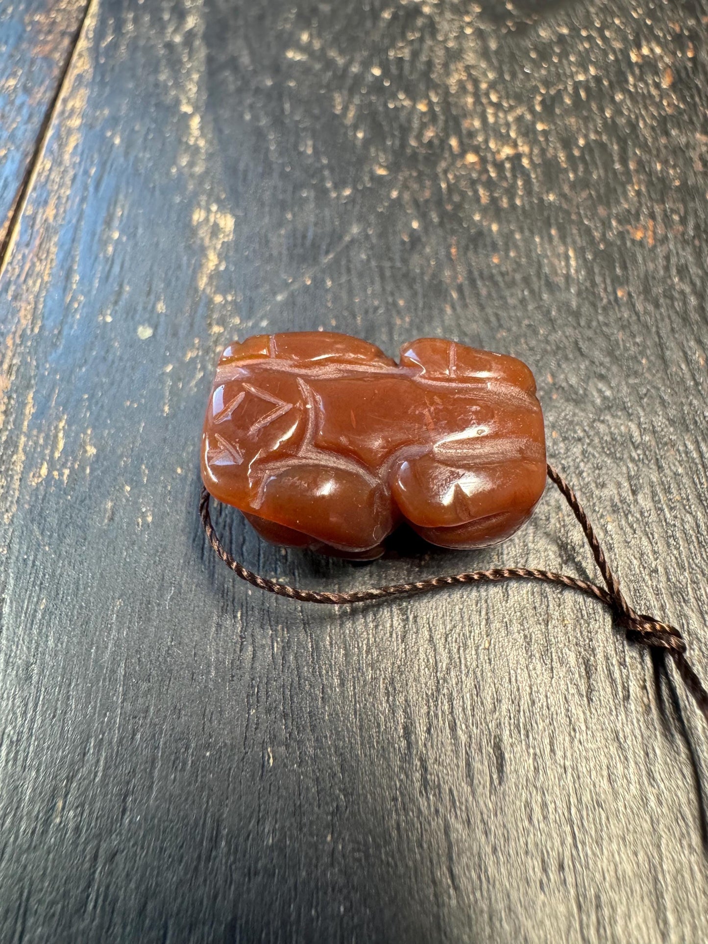 Red Carnelian Pixiu Amulet Pendant – Hand Carved Feng Shui Wealth Talisman – Chinese Guardian Beast Charm – Small Protective Necklace Bead