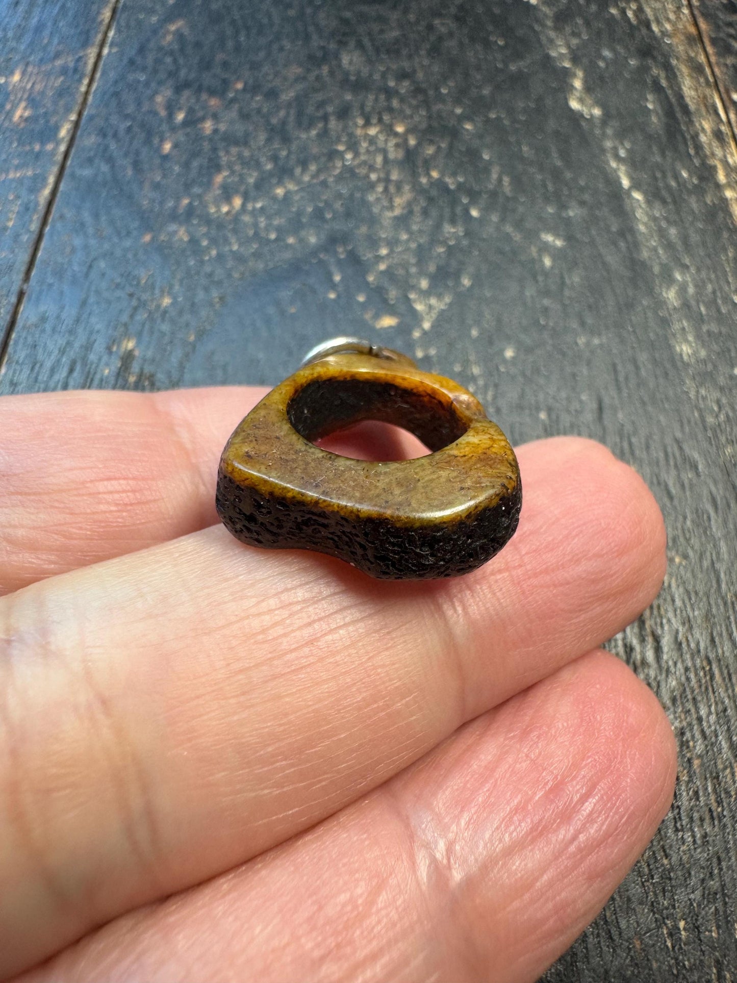 Tantric Talisman Yak Bone Amulet – Hand Carved Tibetan Bone Pendant, Primitive Spiritual Protection Charm, Ritual Power Object