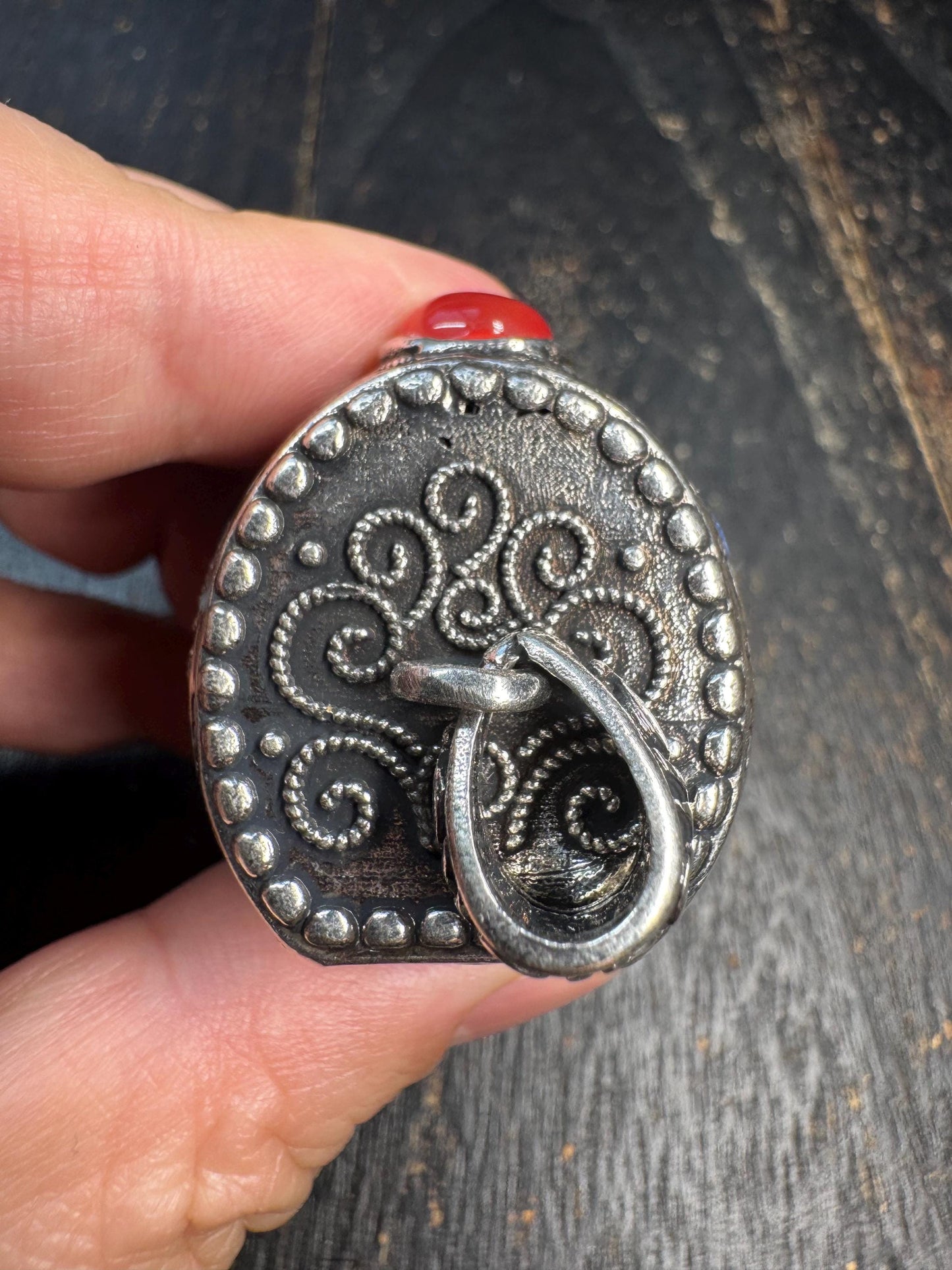 Handcrafted Horn Pendant with Brass Cap, Tribal Eagle Beak Design, Statement Talisman Necklace, Vintage Style Amulet