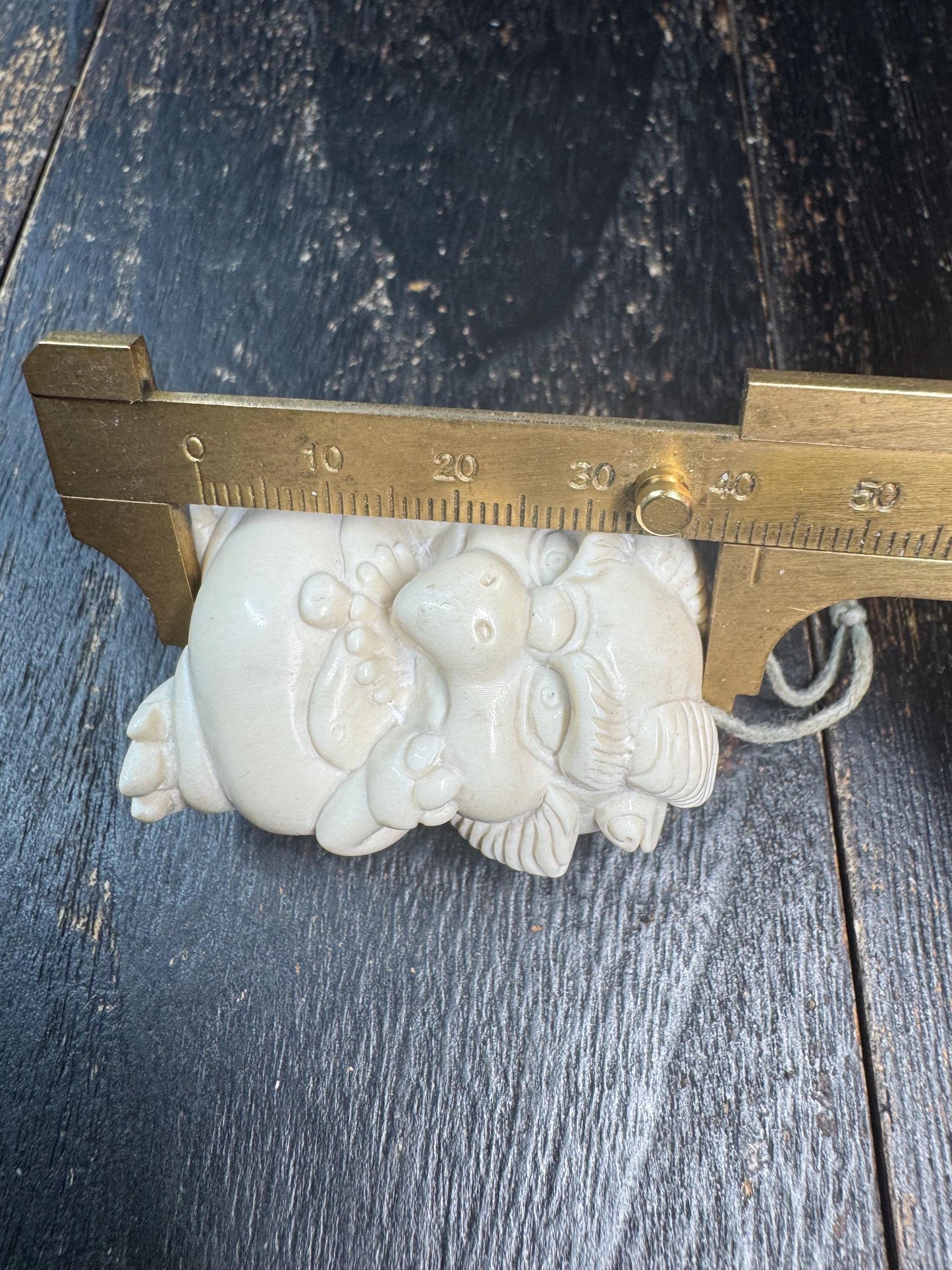 Hand Carved Garuda Pendant Deer Antler | Tibetan Khyung Bird Amulet | Protective Spiritual Necklace Charm