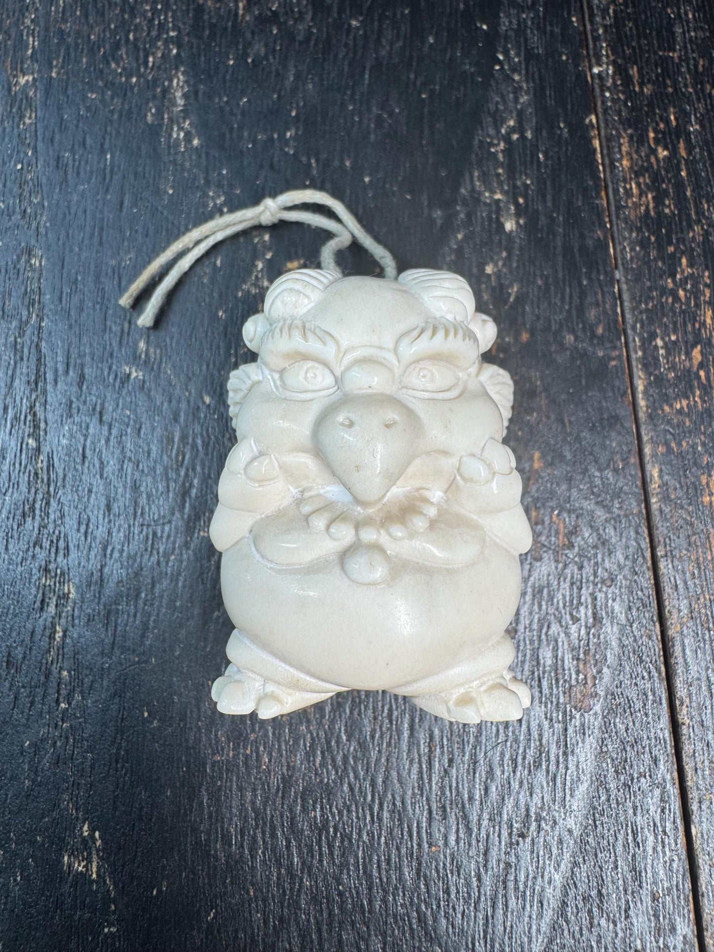 Hand Carved Garuda Pendant Deer Antler | Tibetan Khyung Bird Amulet | Protective Spiritual Necklace Charm