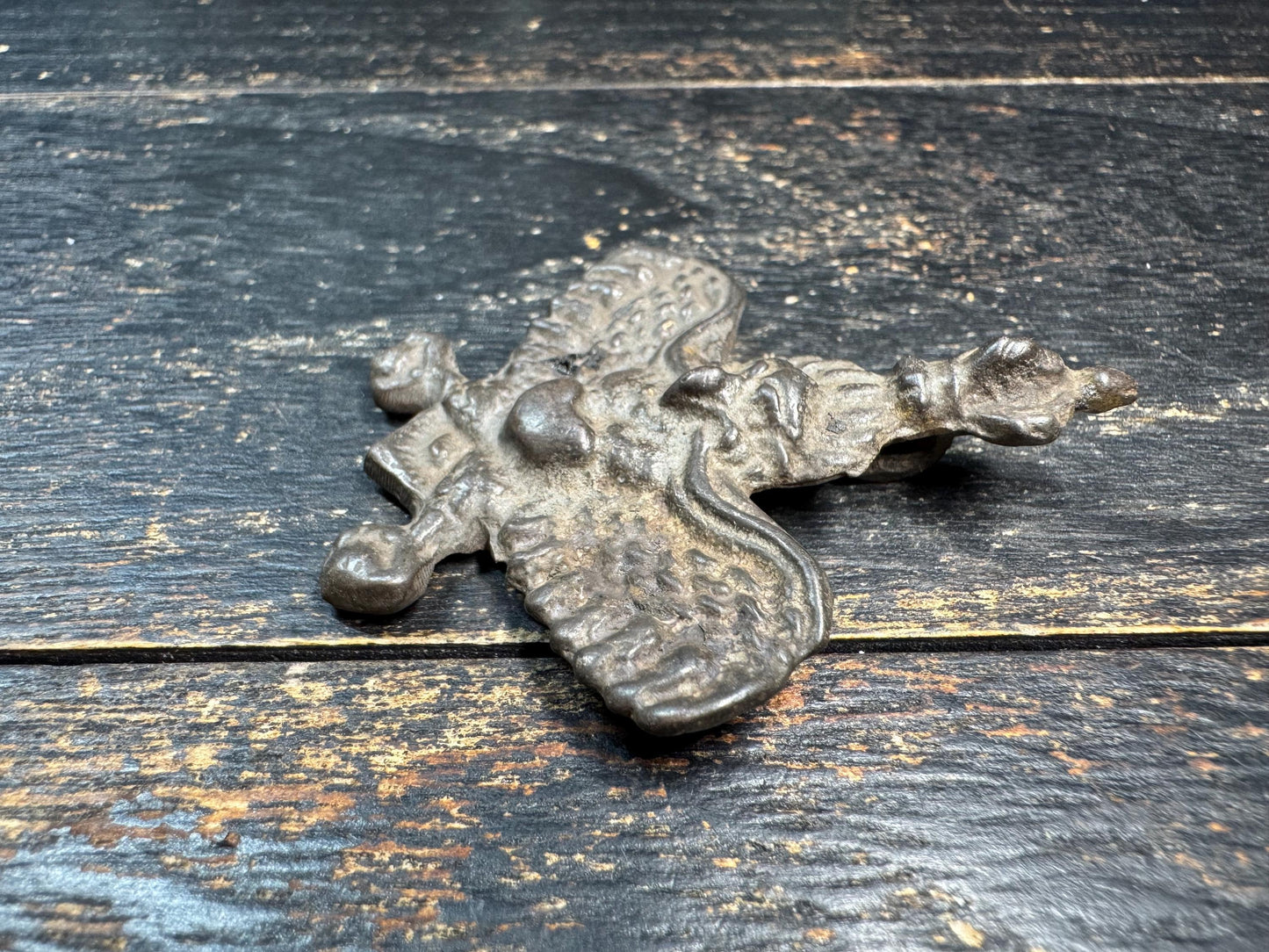 Vintage Bronze Garuda Amulet Pendant Tibetan Nepalese Style Bird Protector Talisman Ethnic Tribal Jewelry