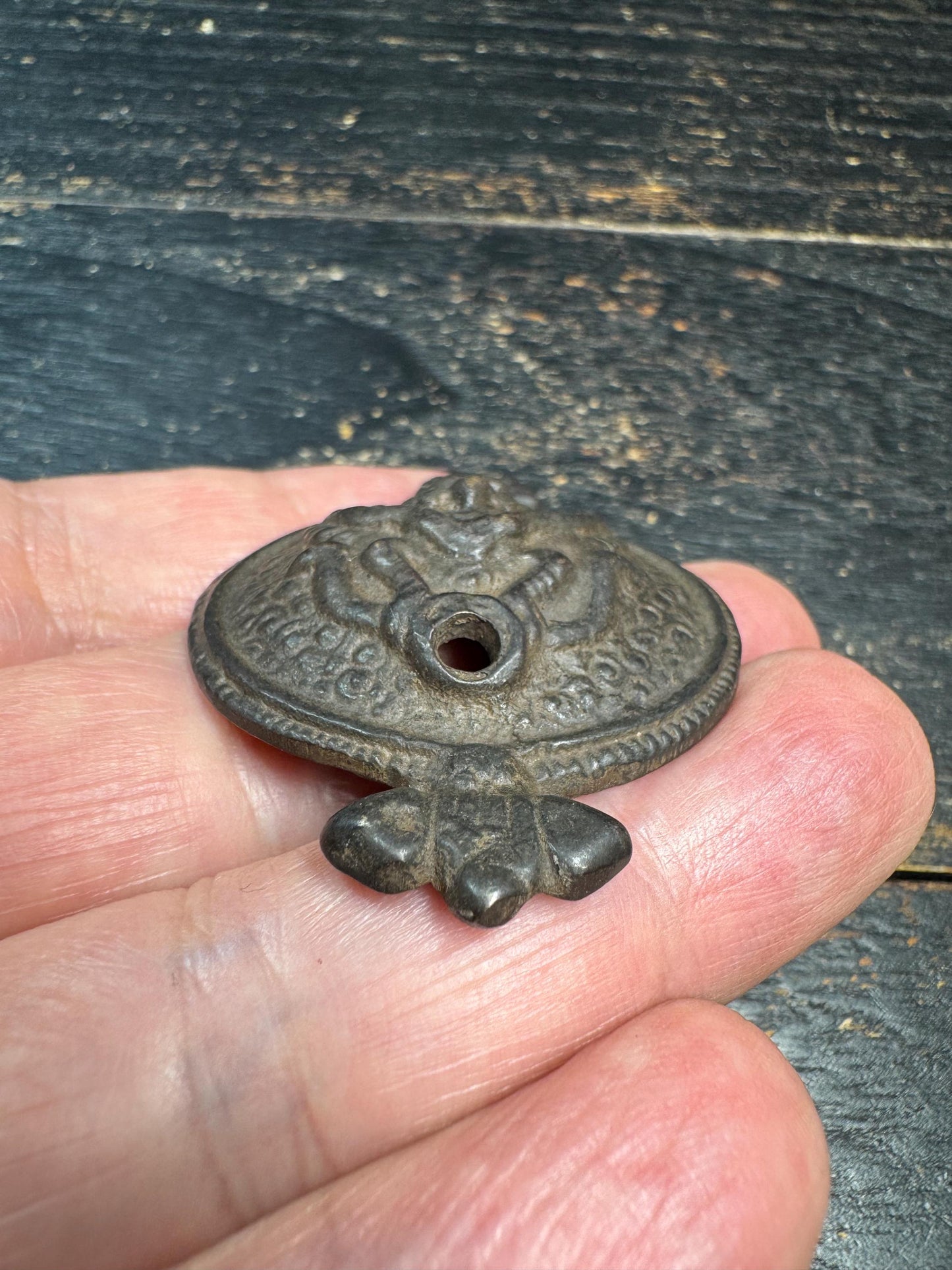 Vintage Bronze Garuda Amulet Pendant Tibetan Nepalese Style Bird Protector Medallion Talisman