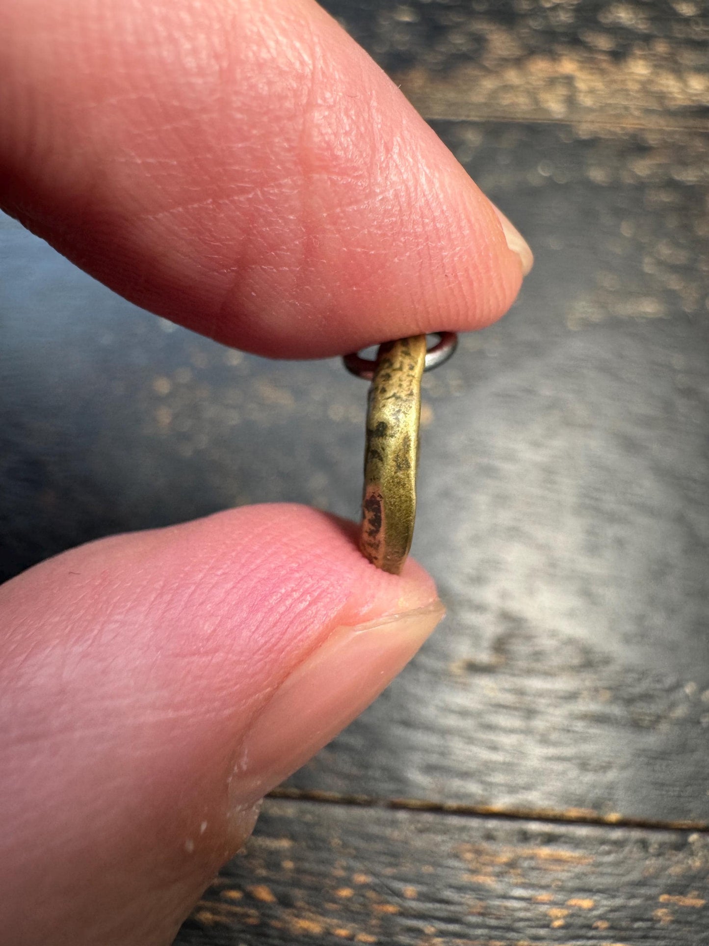 Mini Brass Bull Pendant | Double Sided Himalayan Style Amulet | Tiny Sacred Talisman Charm | Ancient Inspired Tribal Jewelry