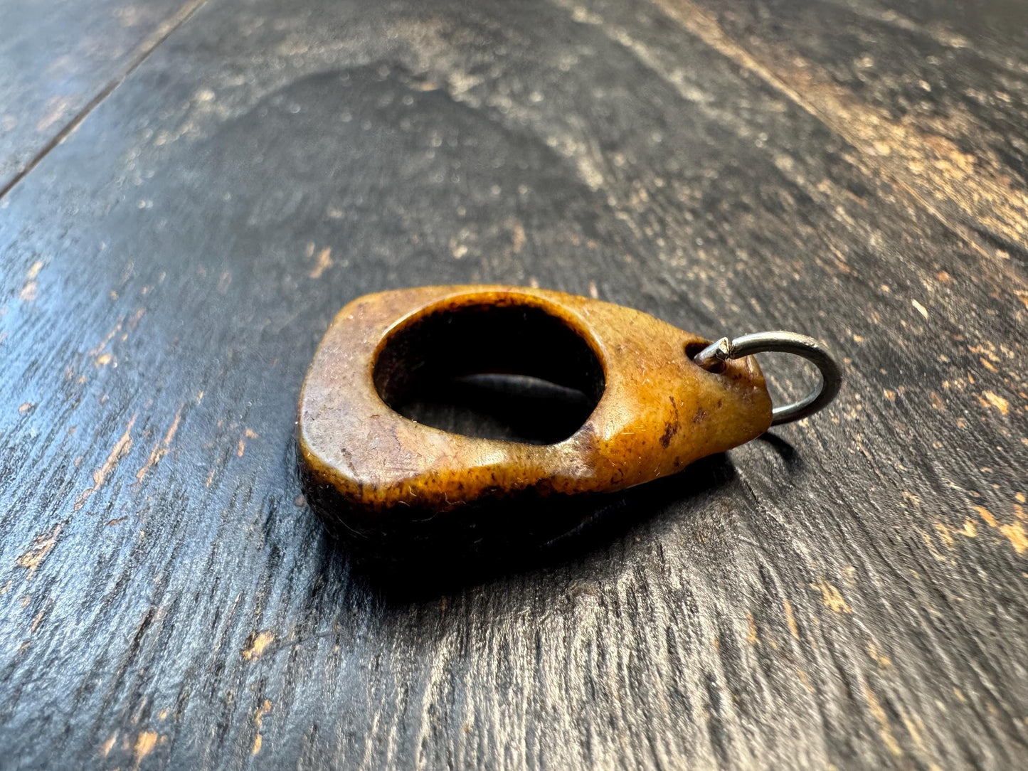 Tantric Talisman Yak Bone Amulet – Hand Carved Tibetan Bone Pendant, Primitive Spiritual Protection Charm, Ritual Power Object