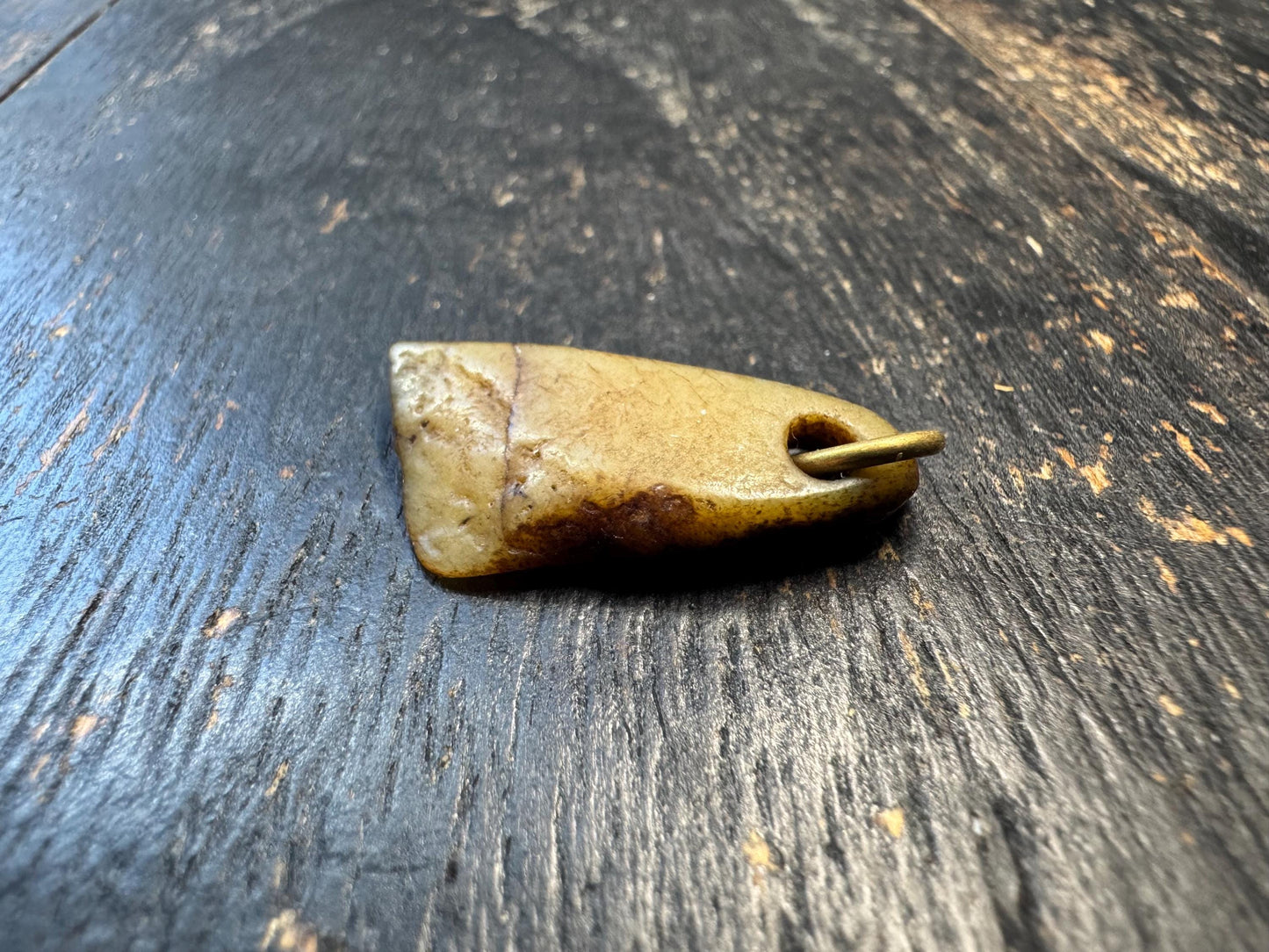 Primitive Tantric Yak Bone Amulet – Hand Carved Tibetan Bone Talisman, Tribal Spiritual Protection Pendant, Raw Ritual Charm
