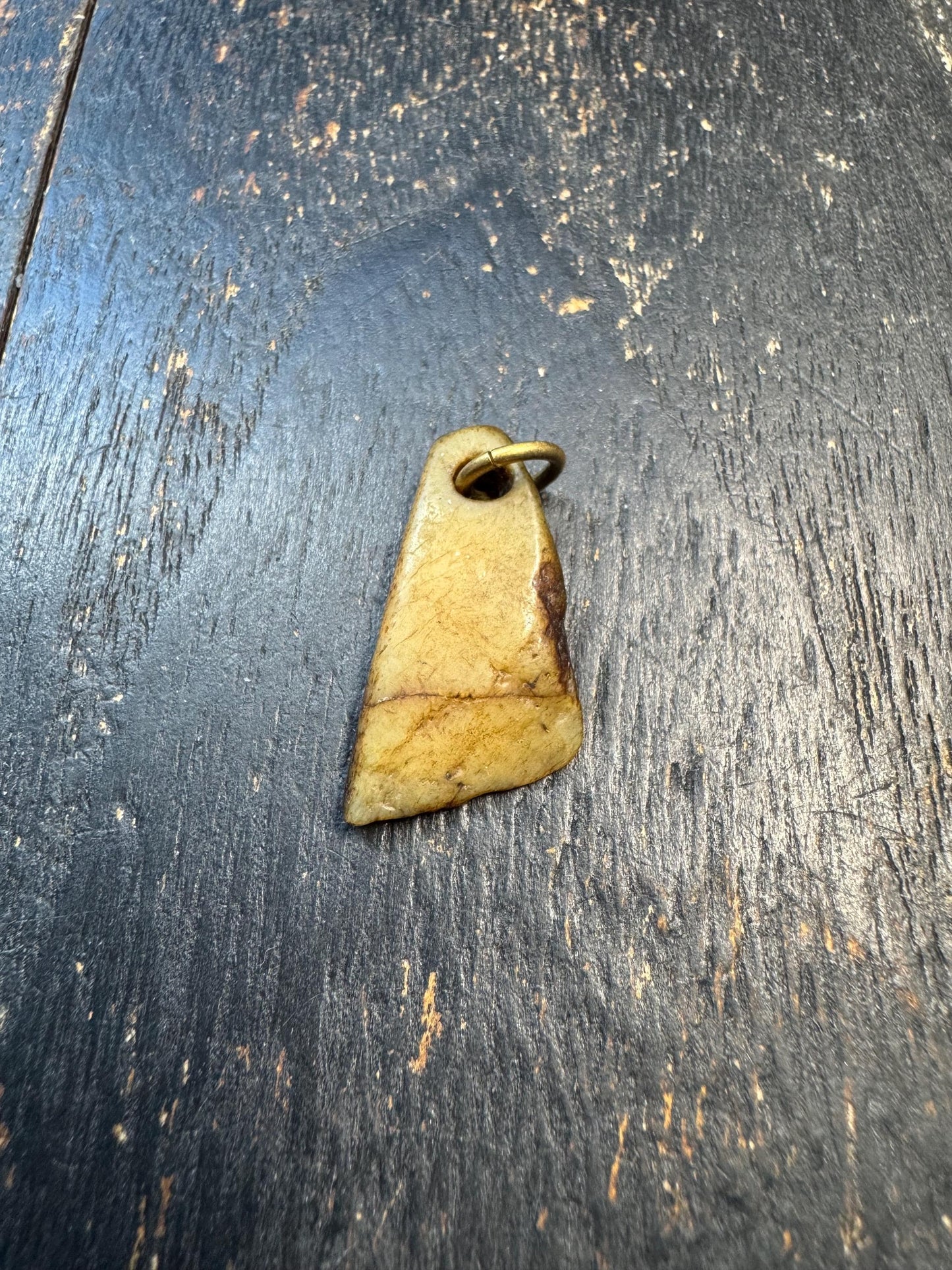 Primitive Tantric Yak Bone Amulet – Hand Carved Tibetan Bone Talisman, Tribal Spiritual Protection Pendant, Raw Ritual Charm