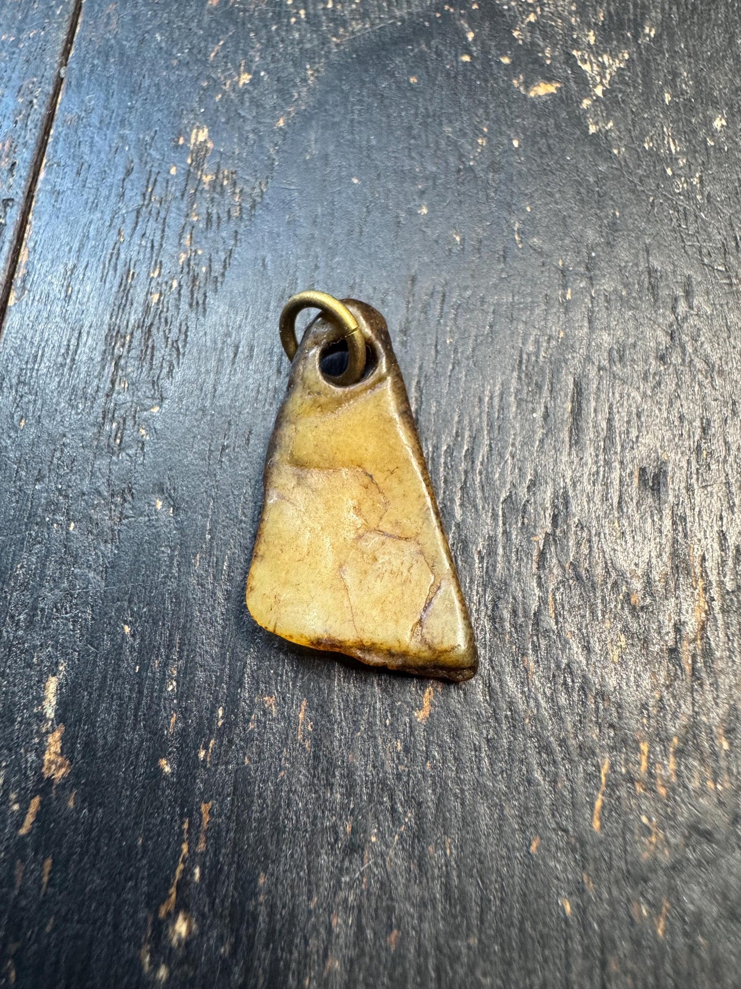 Primitive Tantric Yak Bone Amulet – Hand Carved Tibetan Bone Talisman, Tribal Spiritual Protection Pendant, Raw Ritual Charm