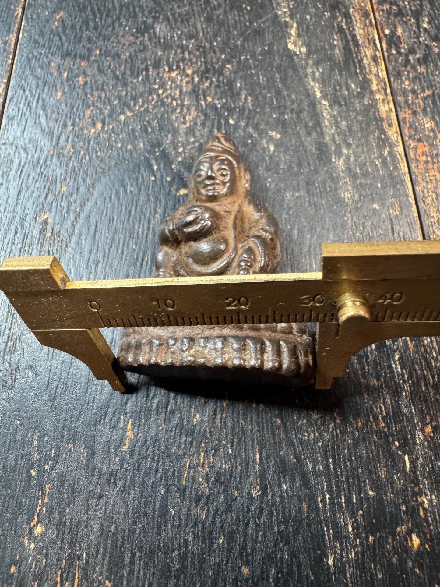 Antique Tibetan Bronze Jambhala Statue – Buddhist Wealth Deity with Mongoose, Yellow Dzambhala Prosperity Amulet