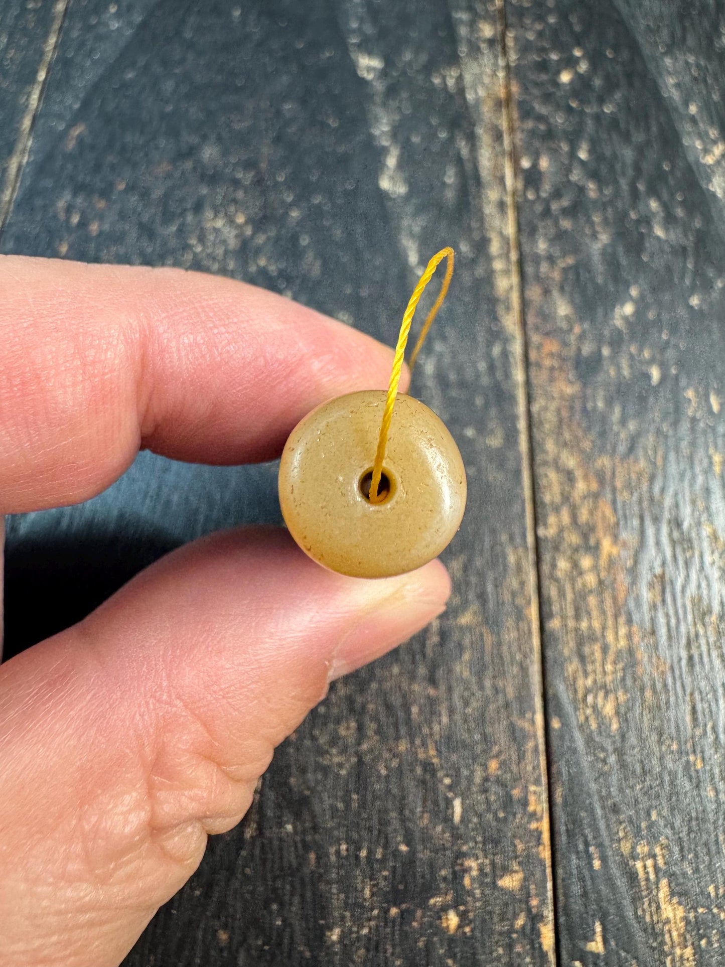 Tibetan Agate Dzi Bead Pendant, Banded Chung Dzi, Himalayan Protection Amulet, Vintage Style Stripe Dzi, Mala Guru Bead Supply