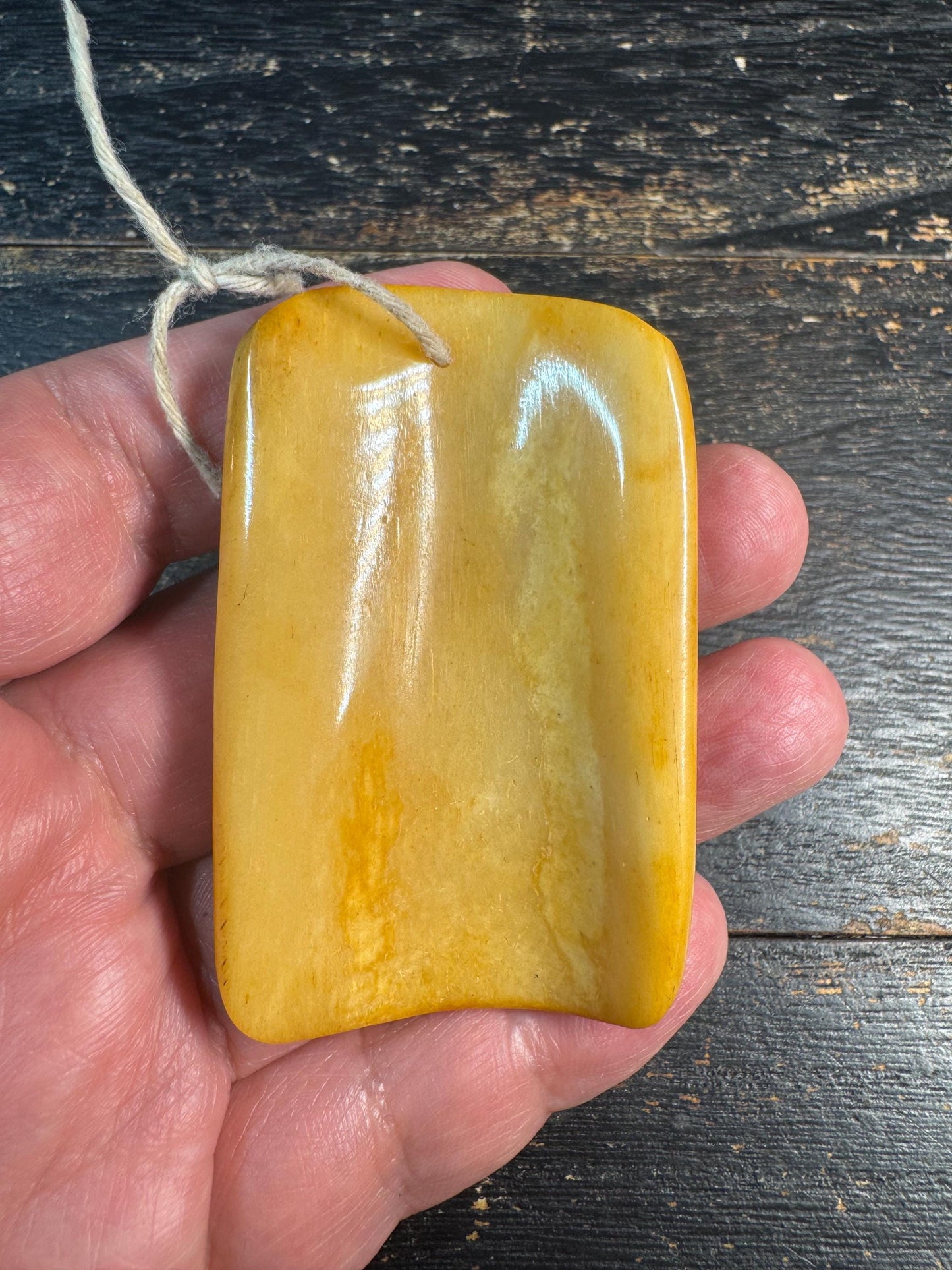 Vintage Style Yak Bone Avalokiteshvara Pendant, Hand Engraved Tibetan Buddha Amulet, Carved Bone Talisman, Himalayan Spiritual Necklace