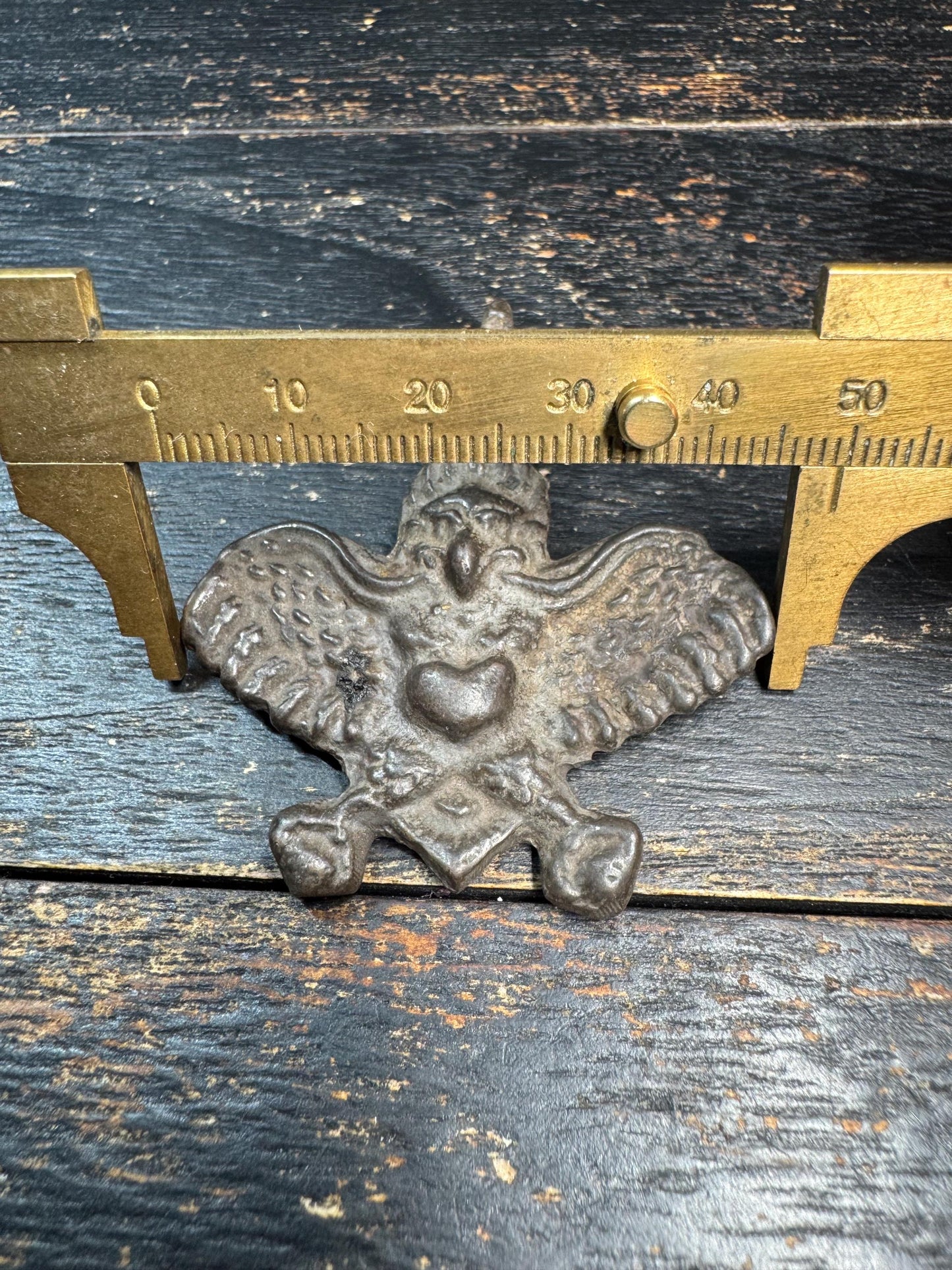 Vintage Bronze Garuda Amulet Pendant Tibetan Nepalese Style Bird Protector Talisman Ethnic Tribal Jewelry