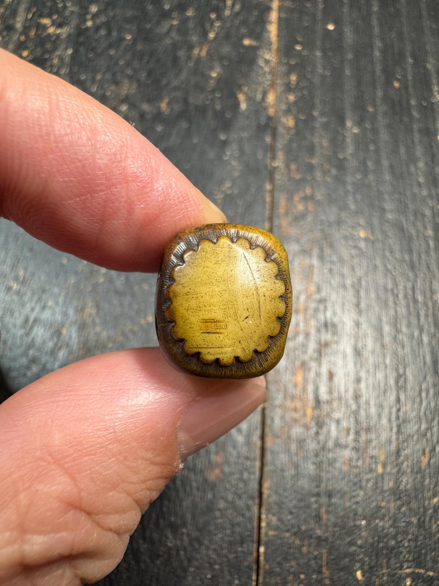 Hand Carved Yak Bone Skull Guru Bead, Tibetan Style Kapala Mala Focal Bead, Handmade Carved Bone Bead for Jewelry Making