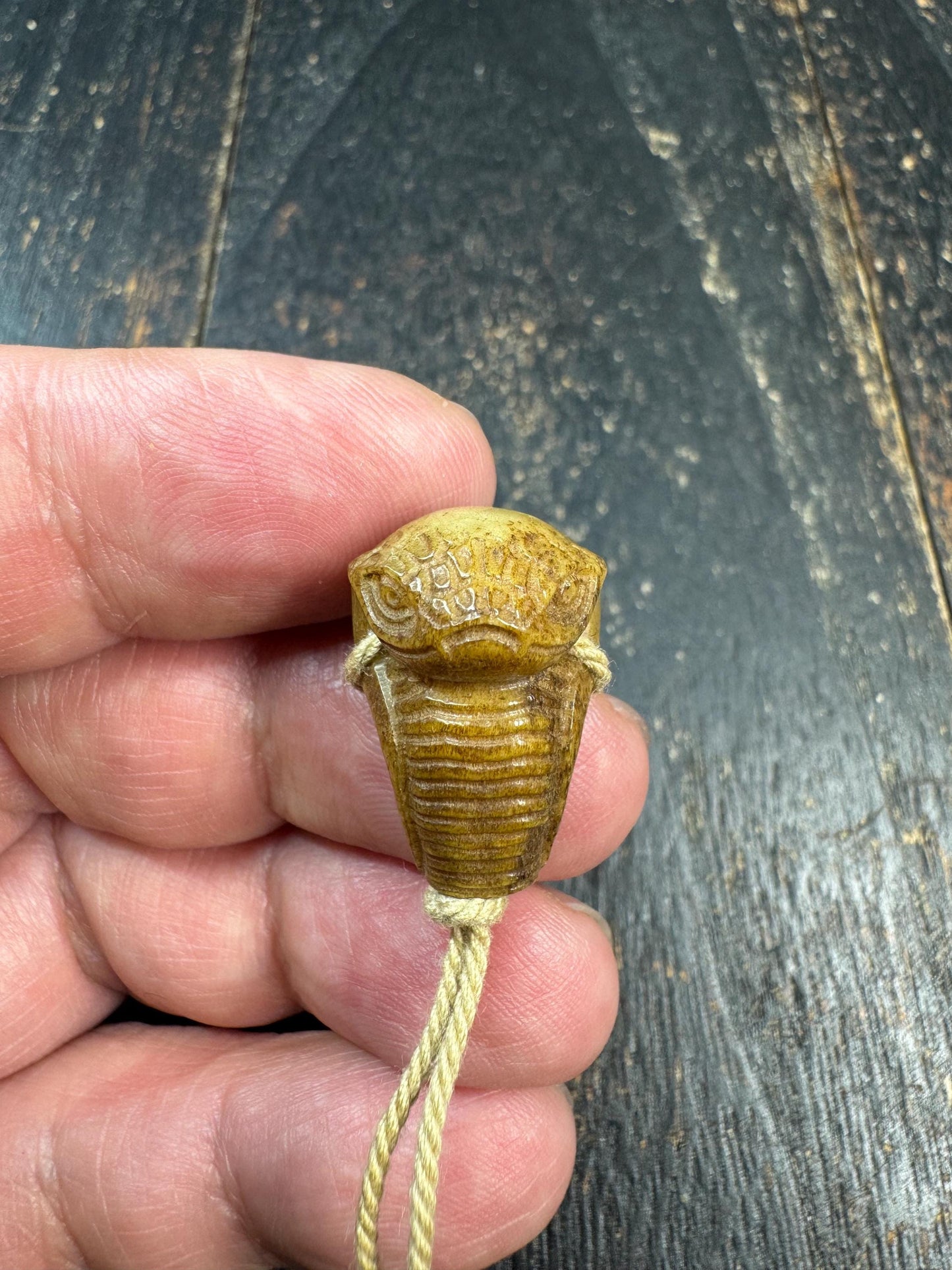Hand Carved Yak Bone Cobra Pendant | Tibetan Snake Amulet Bead | Mini Cobra Totem Charm | Spiritual Protector Pendant | Handmade Bone Carvin
