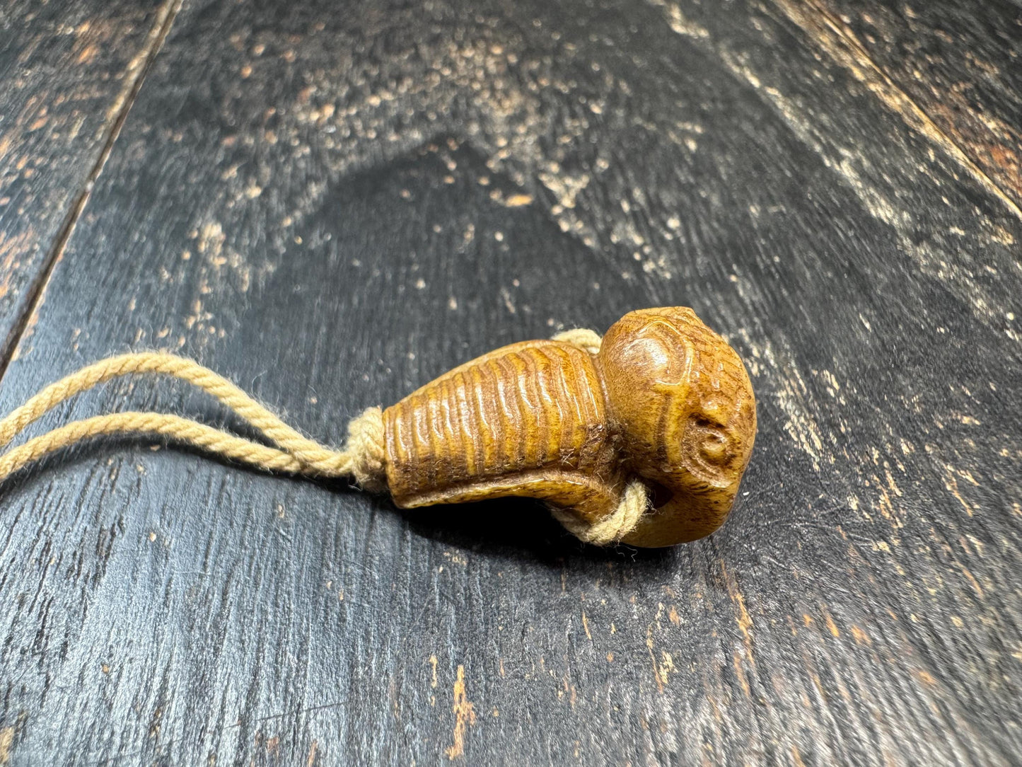 Hand Carved Yak Bone Cobra Pendant | Tibetan Snake Amulet Bead | Mini Cobra Totem Charm | Spiritual Protector Pendant | Handmade Bone Carvin
