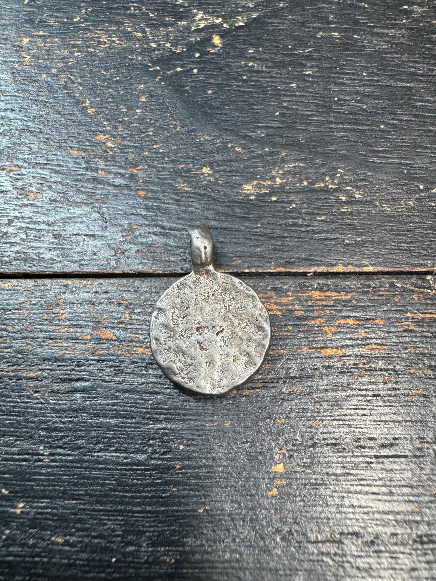 Vintage Tibetan Buddhist Pendant – Multi Armed Deity Cold Iron Himalayan Amulet