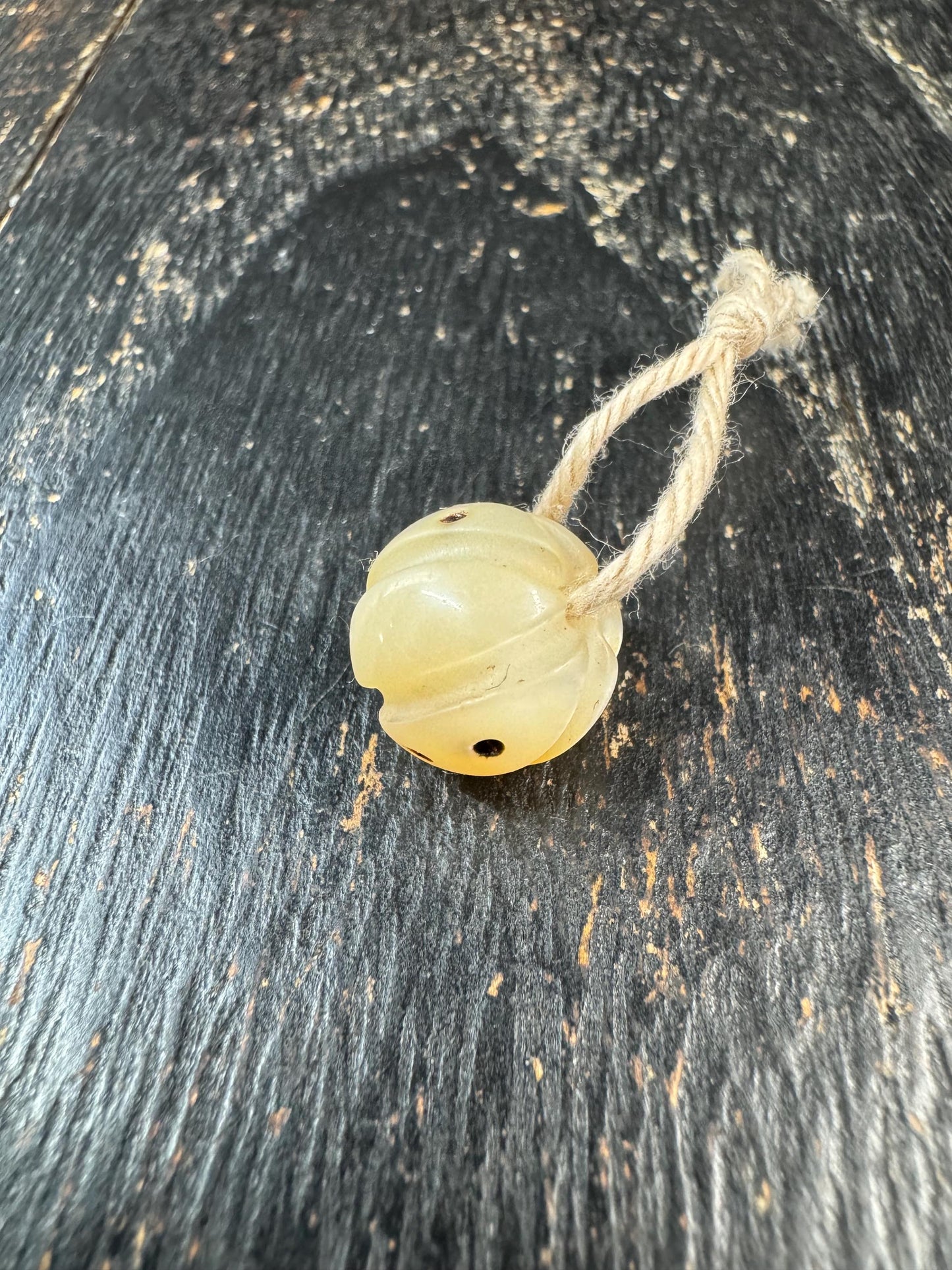 Hand Carved Shell Bead with Mantra Dots, Natural Shell Spacer Bead, Tibetan Inspired Jewelry Bead, Mala Spacer, DIY Bracelet Necklace Bead