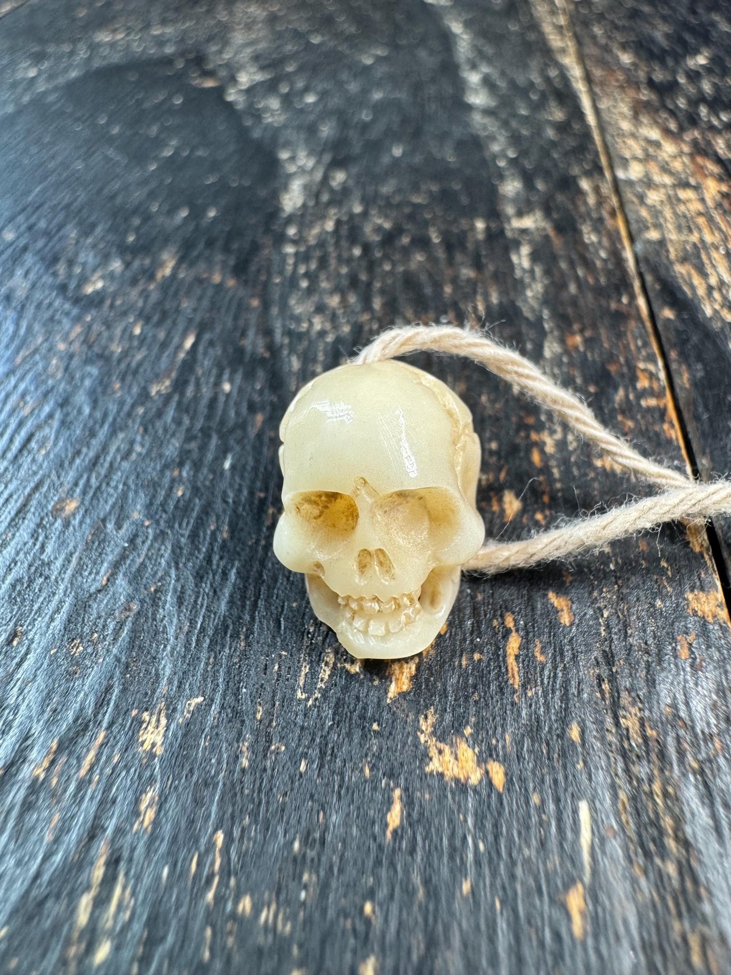 Hand Carved Yak Bone Skull Bead, Tibetan Charnel Ground Mala Guru Bead, Kapala Style Spiritual Amulet Pendant