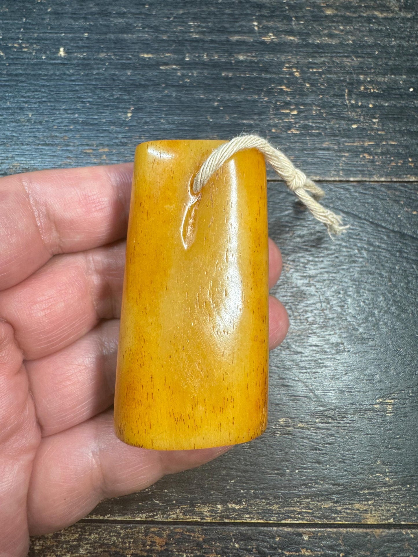 Hand-Carved Hollow Yak Bone Pendant | Thousand Arm Goddess Engraving | Himalayan Amulet Necklace | Tribal Buddhist Style Charm