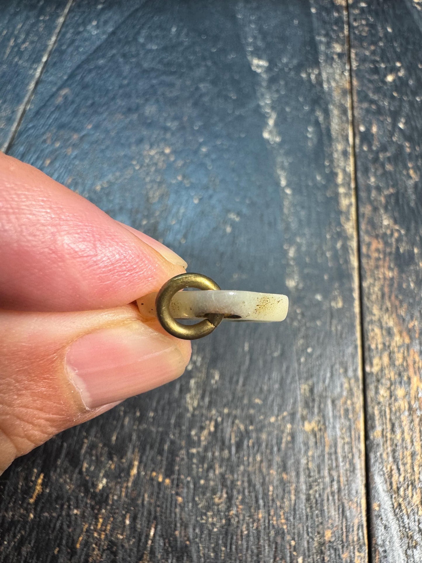 Vintage Yak Bone Six Dot Pendant Charm, Tibetan Style Bone Amulet, Minimalist Tribal Talisman Pendant, Handmade Mala Jewelry Component