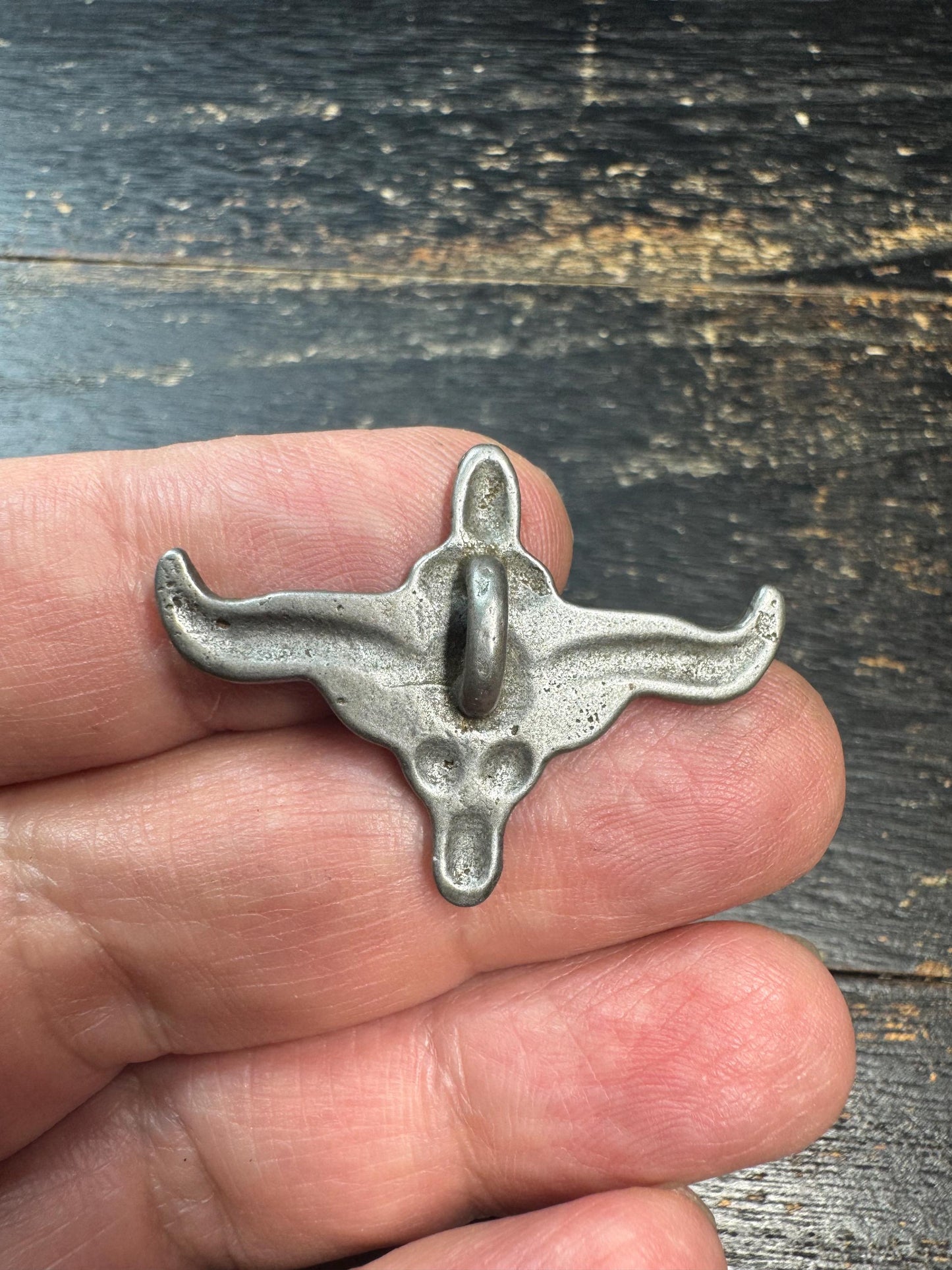 Vintage Garuda Style Cold Iron Pendant | Himalayan Bird Amulet Charm | Rustic Protective Talisman