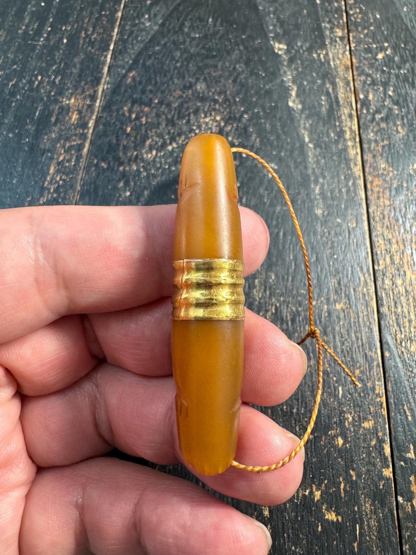 Vintage Double Fish Agate Bead • Tibetan Eight Auspicious Symbols Pendant • Hand Carved Carnelian Agate Focal Bead • Himalayan Jewelry Compo